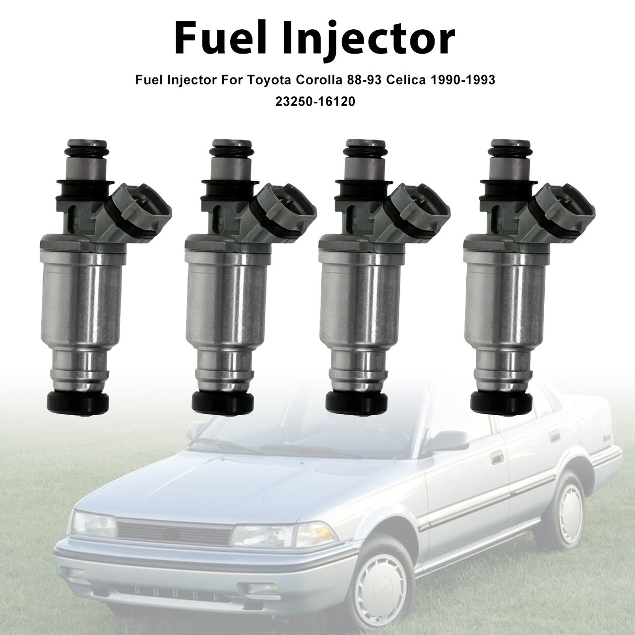 1991-1992 Geo Prizm 4Pcs Fuel Injector 195500-5340 Generic