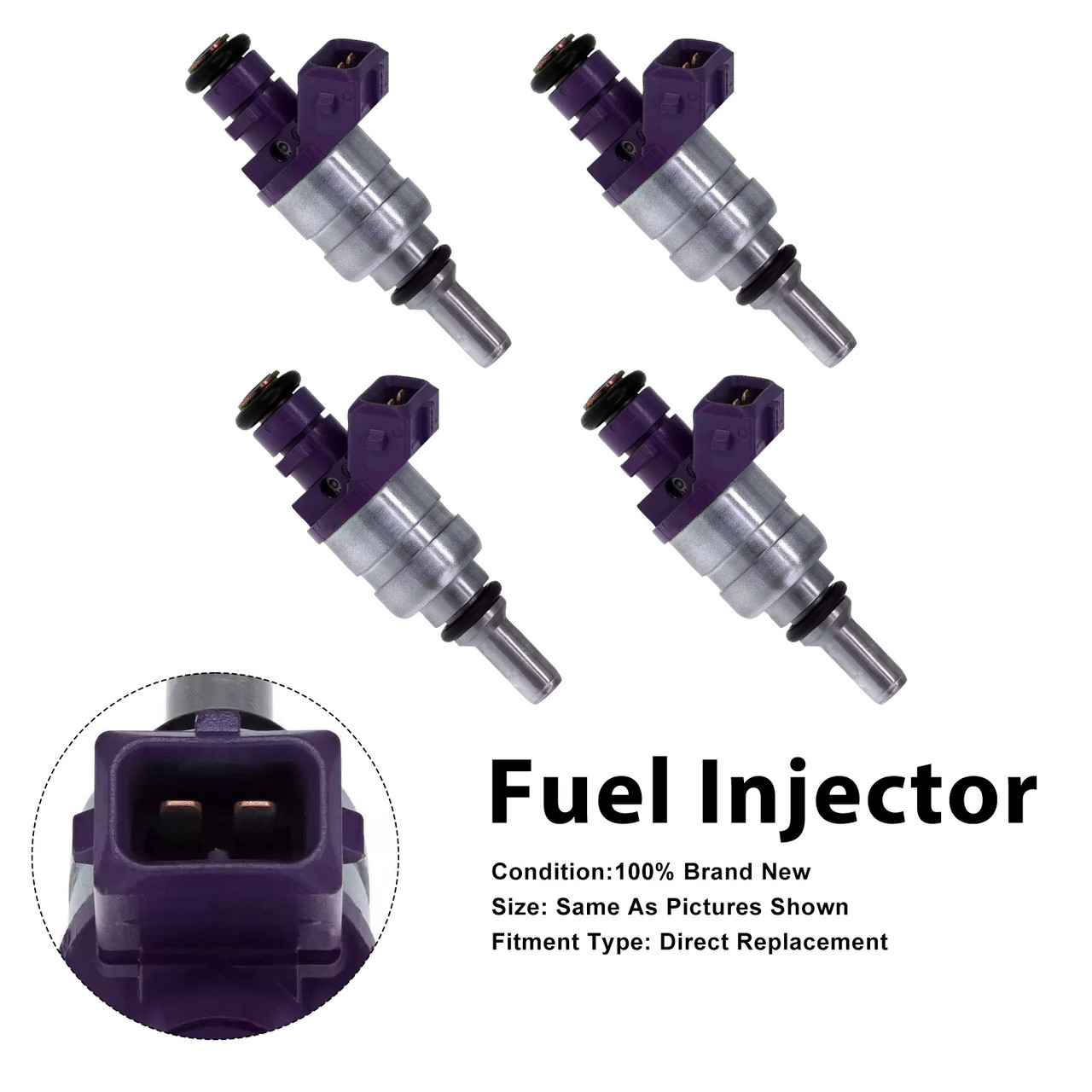 2001-2004 Mercedes-Benz C230 SLK230 Kompressor 4Pcs Fuel Injector 0000787249 Generic