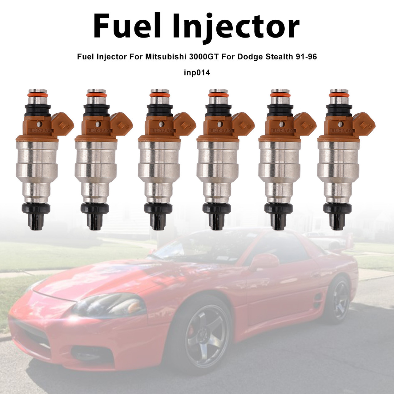 1991-1996 Dodge Stealth R/T Turbo 3.0L 6Pcs Fuel Injector Generic