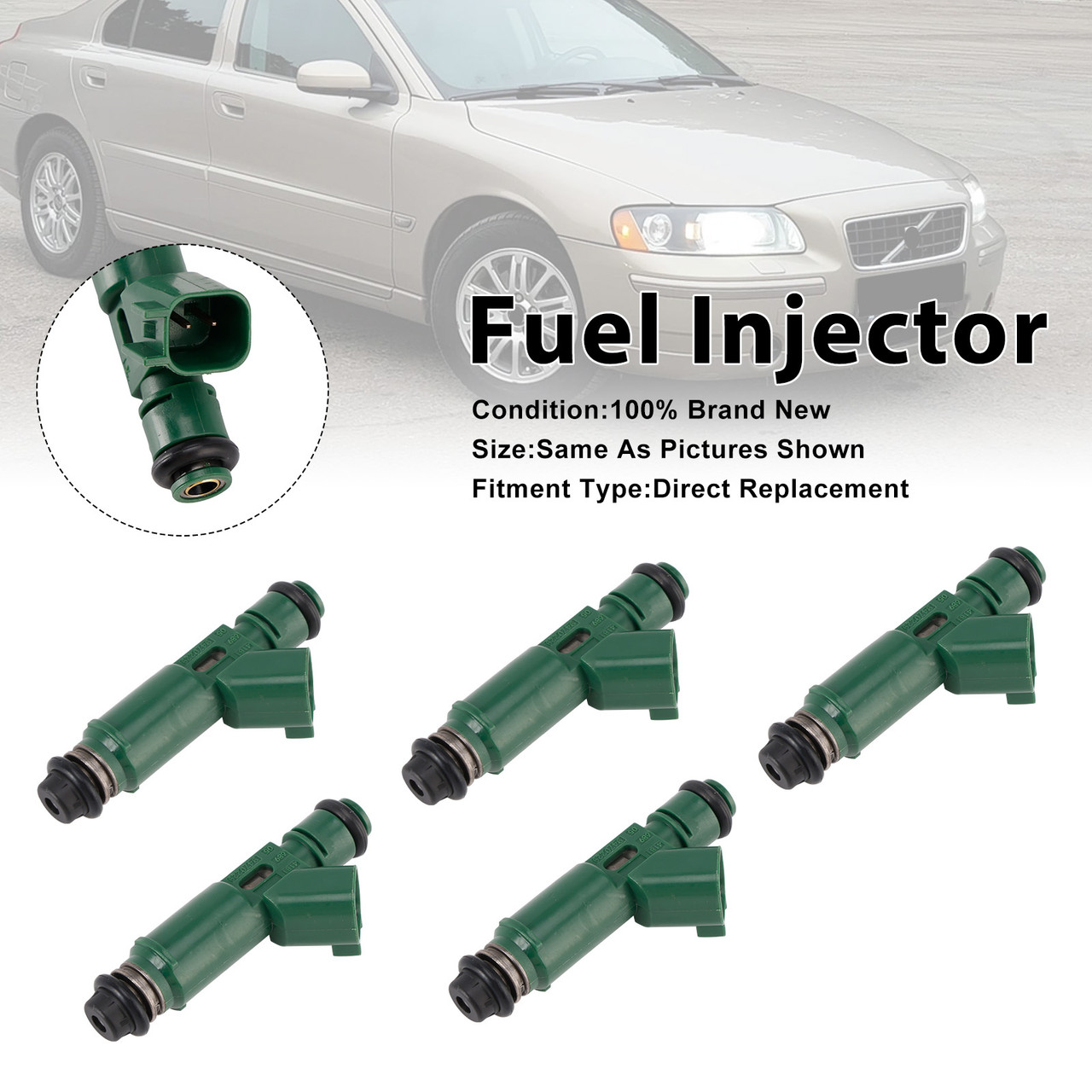 1998-2007 Volvo S60 V70 5Pcs Fuel Injector 9470229 Generic