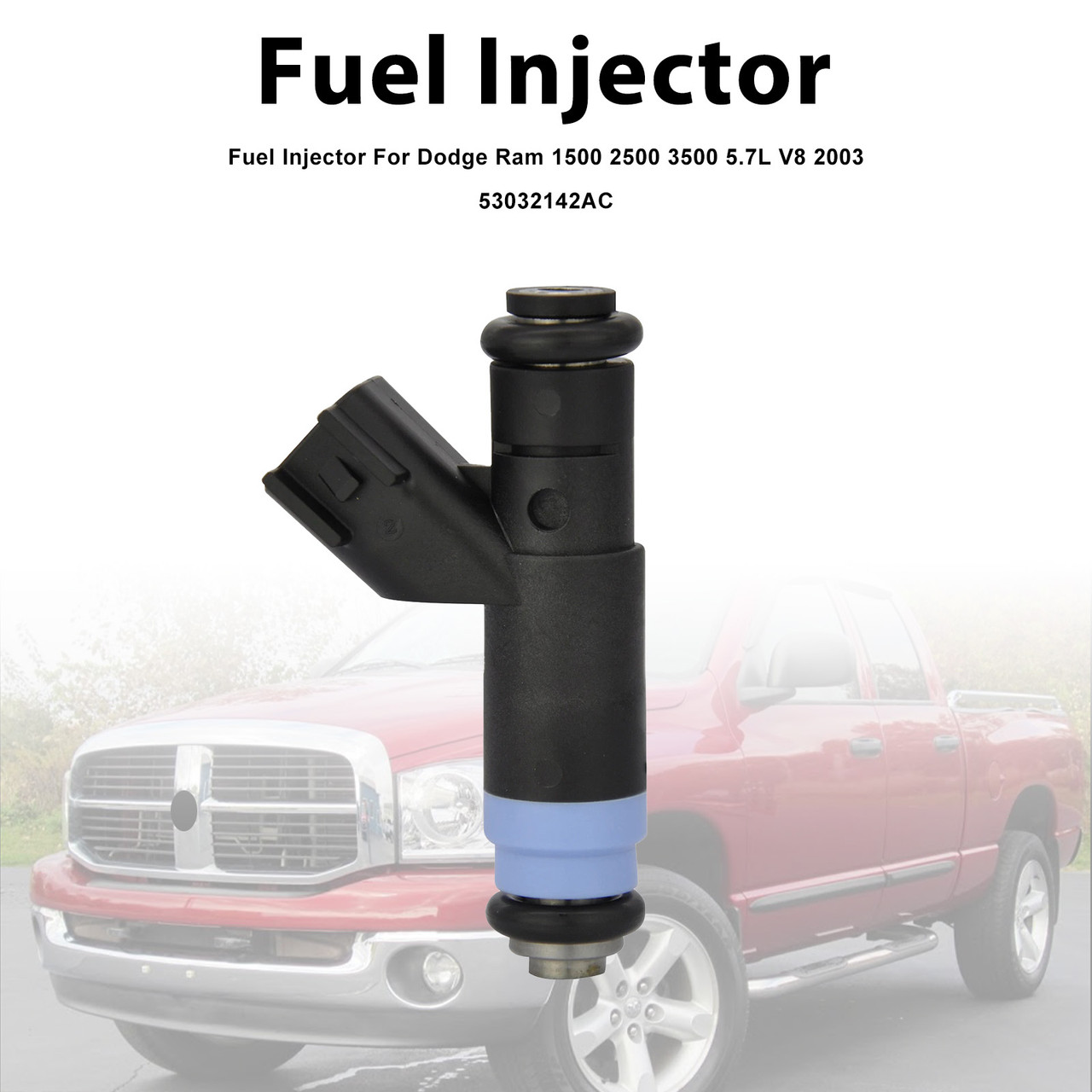 2003 Dodge Ram 1500 2500 3500 5.7L V8 1Pcs Fuel Injector 53032142AC Generic