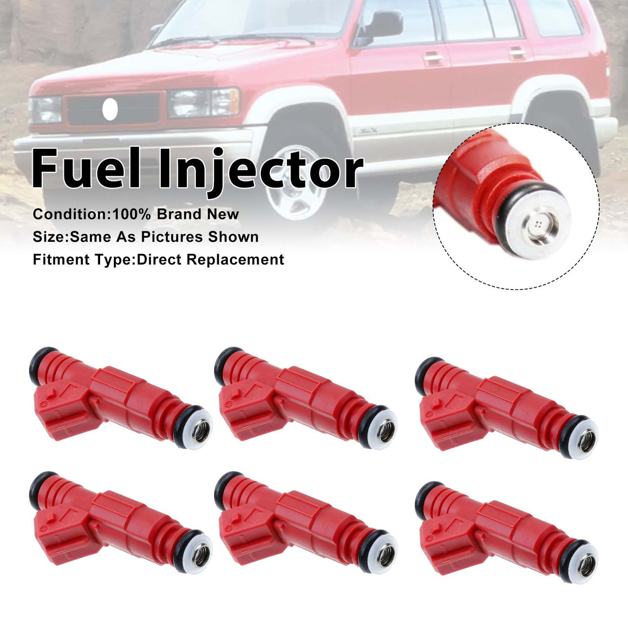 1998-2002 Honda Passport 3.2L V6 6Pcs Fuel Injector 0280155735 Generic