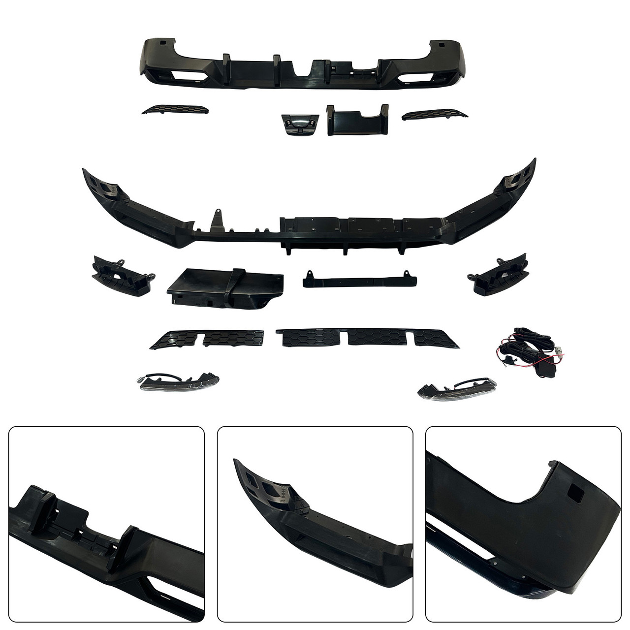 Front Rear Bumper Diffuser Lip Fit Mercedes Benz G-Class W465 2025+ PP