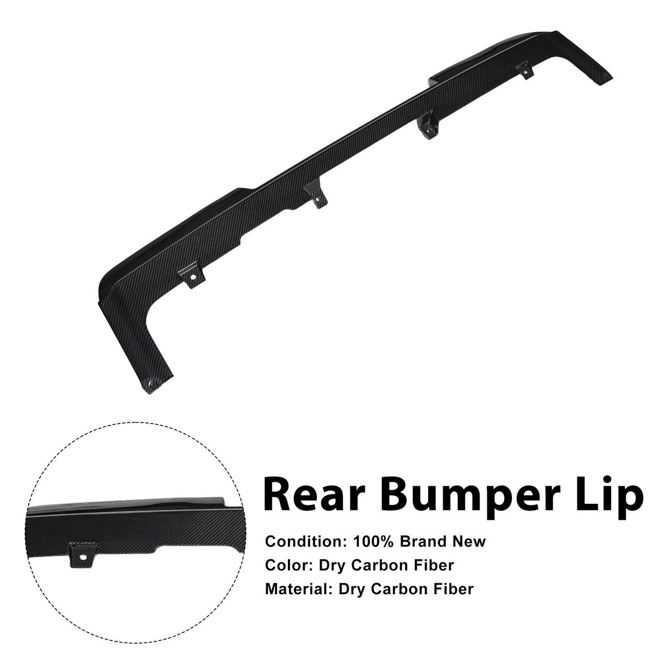 Dry Carbon Fiber Rear Bumper Diffuser Lip Fit Mercedes Benz G-Class W465 2025+
