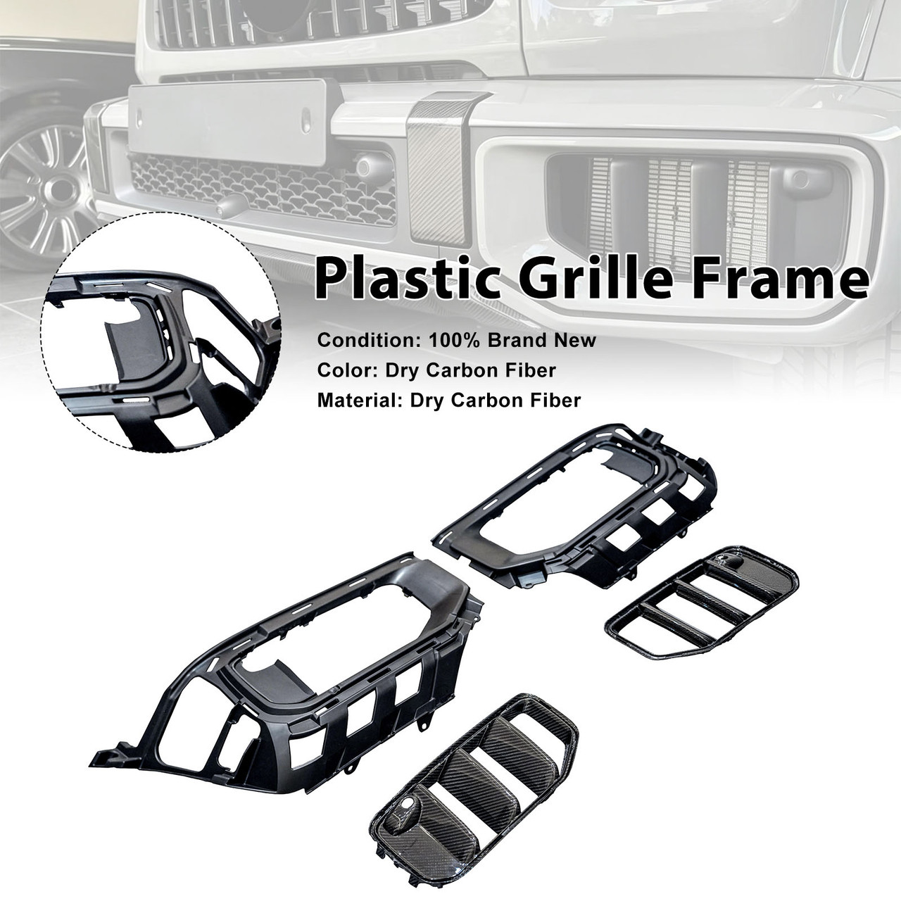Front Bumper Air Intake Vent Cover Trim Fit Mercedes Benz W465 G63 2025+