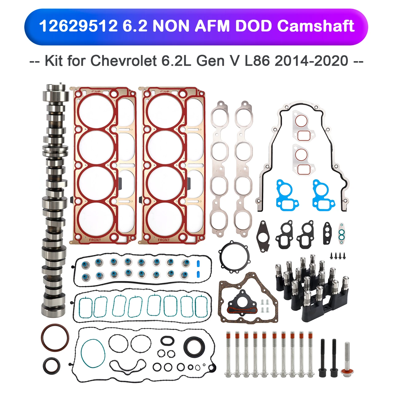 12629512 6.2 NON AFM DOD Camshaft Kit for Chevrolet 6.2L Gen V L86 2014-2020