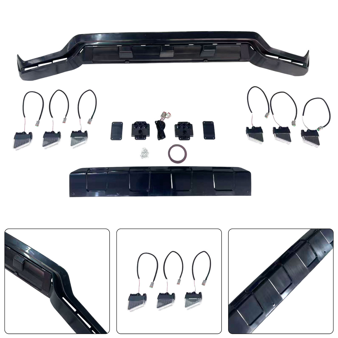 Front Bumper Diffuser Lip Fit Mercedes Benz G-Class W465 G63 2025+ PP
