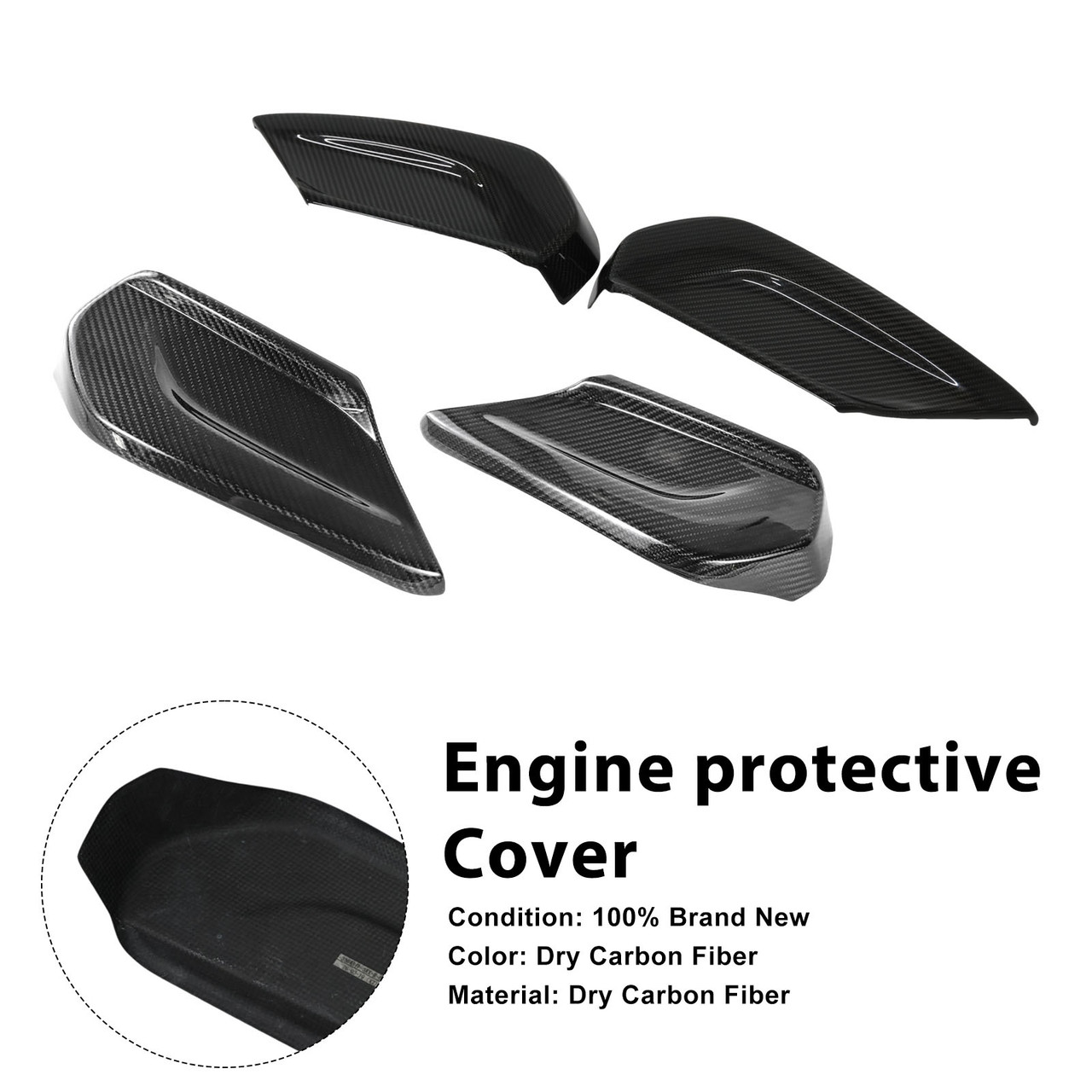 Carbon Fiber Seat Side Panel Cover Trim Fit Mercedes Benz W464 W465 2019-2026