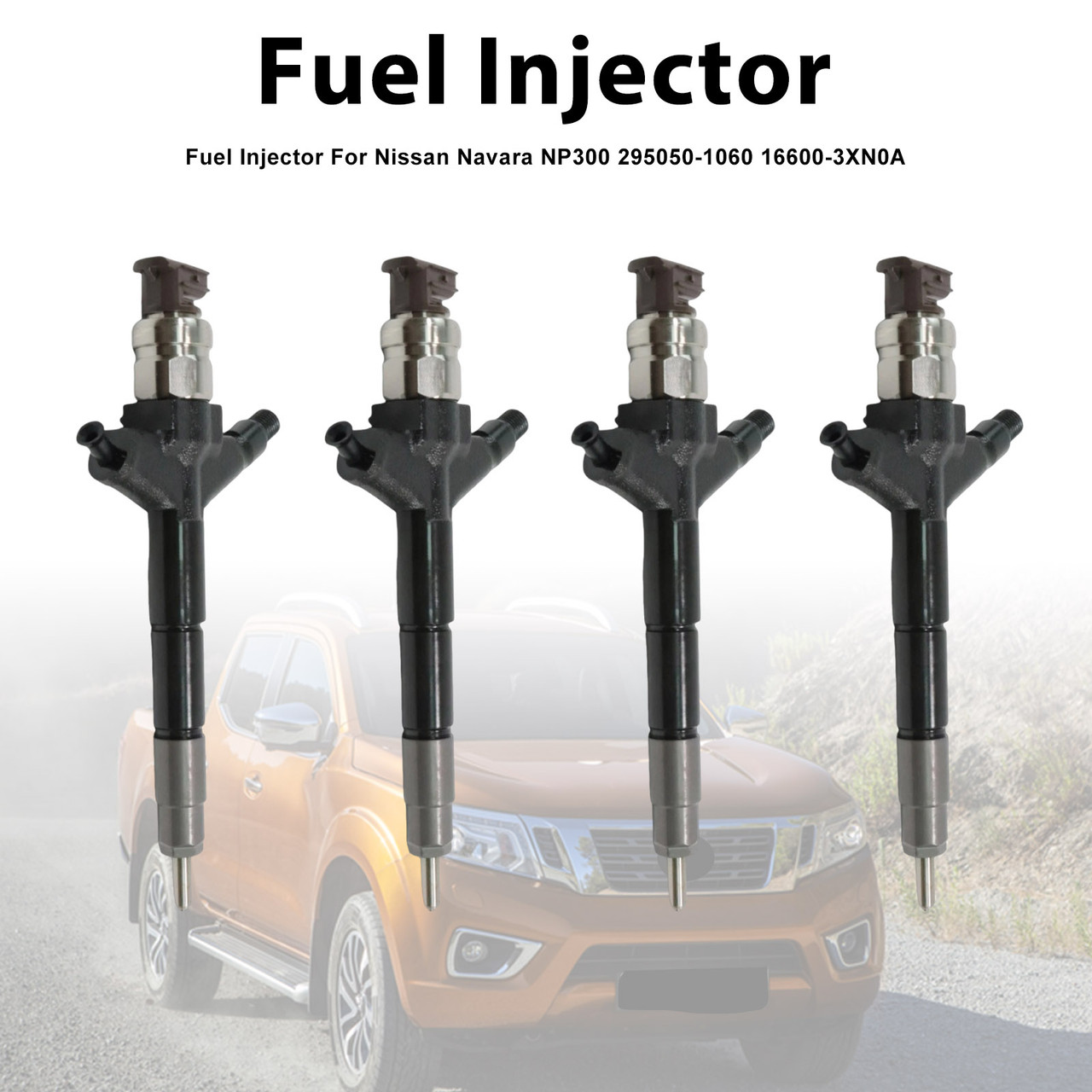 4Pcs Fuel Injector For Nissan Navara NP300 295050-1060 16600-3XN0A