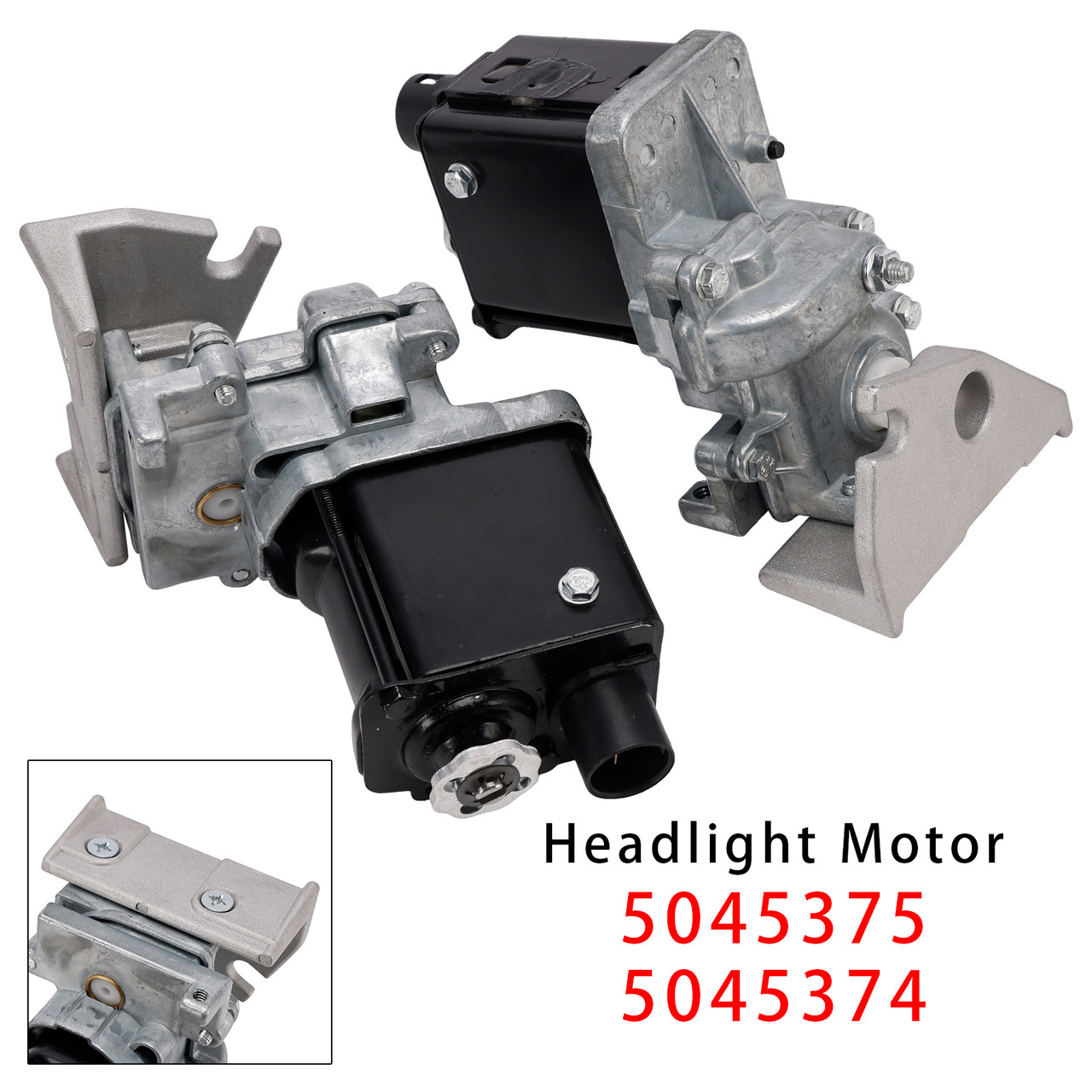 Left+Right Headlight Motor 5045375 5045374 For Chevrolet Corvette 1963-1967