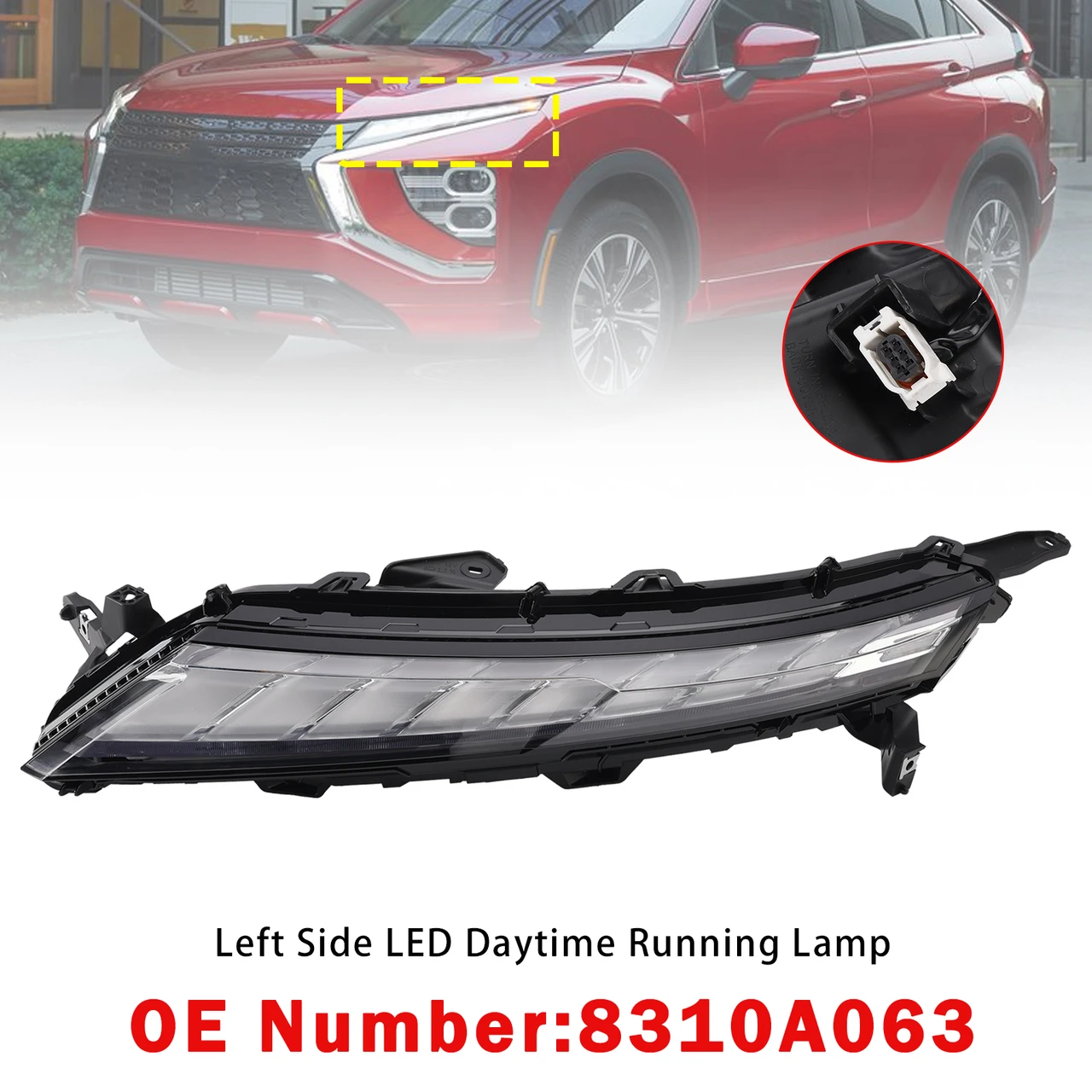 Left Side Front LED DRL Lamp 8310A063 For Mitsubishi Eclipse Cross 2022-2026