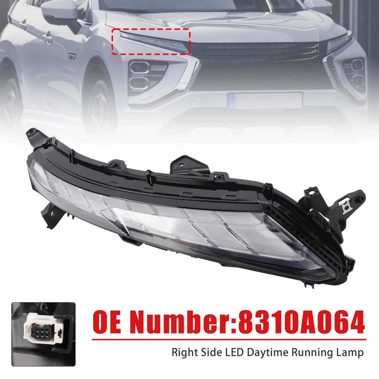 Right Side Front LED DRL Lamp 8310A063 For Mitsubishi Eclipse Cross 2022-2026