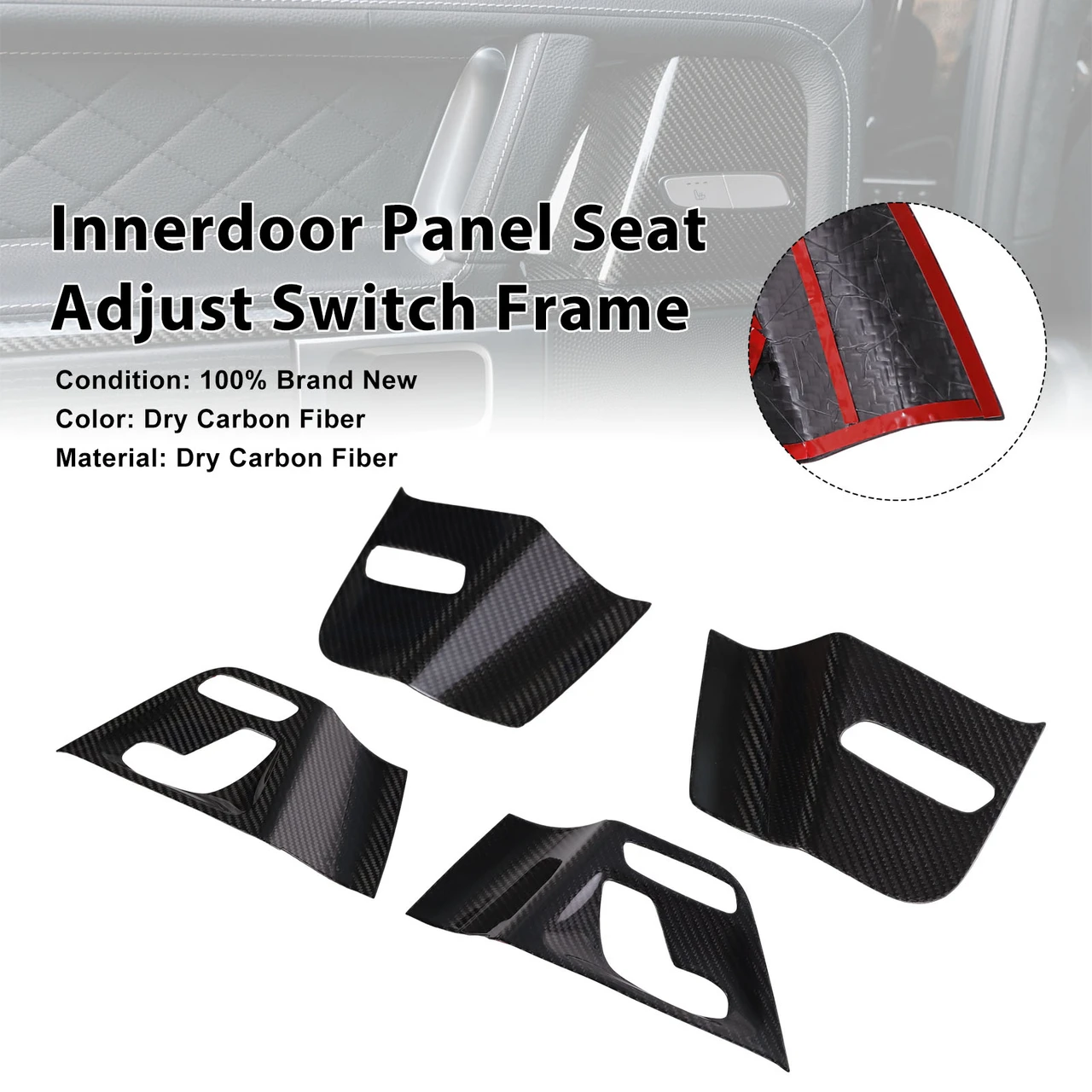 Innerdoor Panel Seat Adjust Switch Frame Fit Mercedes Benz W464 W465 2019-2026