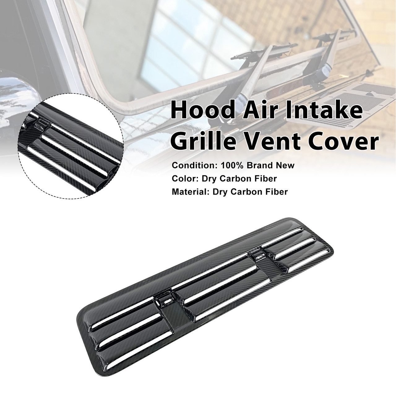 Carbon Fiber Air Intake Grille Vent Cover Fit Mercedes Benz G-Class W464 W465