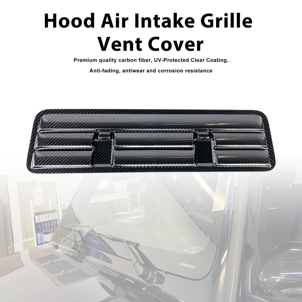Carbon Fiber Air Intake Grille Vent Cover Fit Mercedes Benz G-Class W464 W465