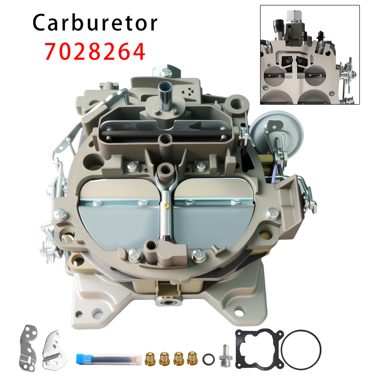 7028264 4 Barrel Carburetor For Pontiac Firebird Quadrajet 4MC 4MV 1968