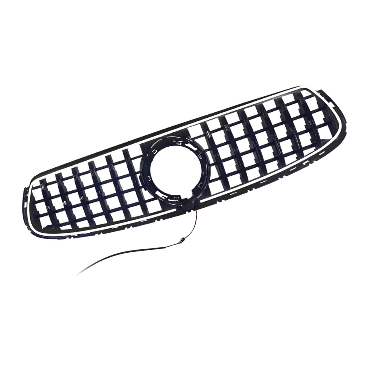 GT-Style Front Bumper Grille Fit Mercedes-Benz X253 GLC250 GLC300 2020-2022