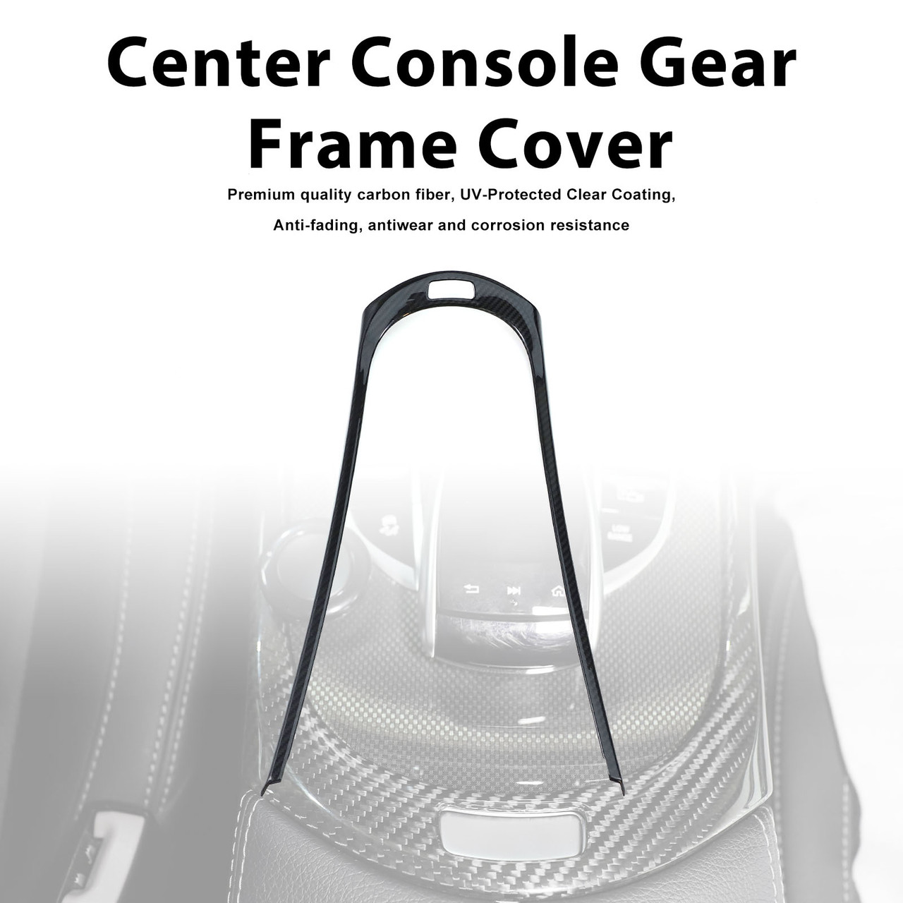 Carbon Fiber Center Console Gear Frame Cover Fit Benz W464 W465 2019-2026
