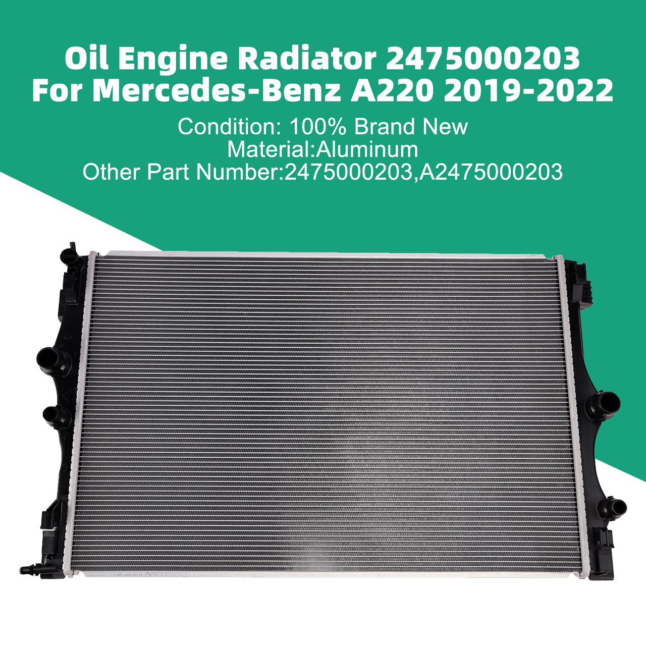Oil Engine Radiator 2475000203 For Mercedes-Benz A220 2019-2022