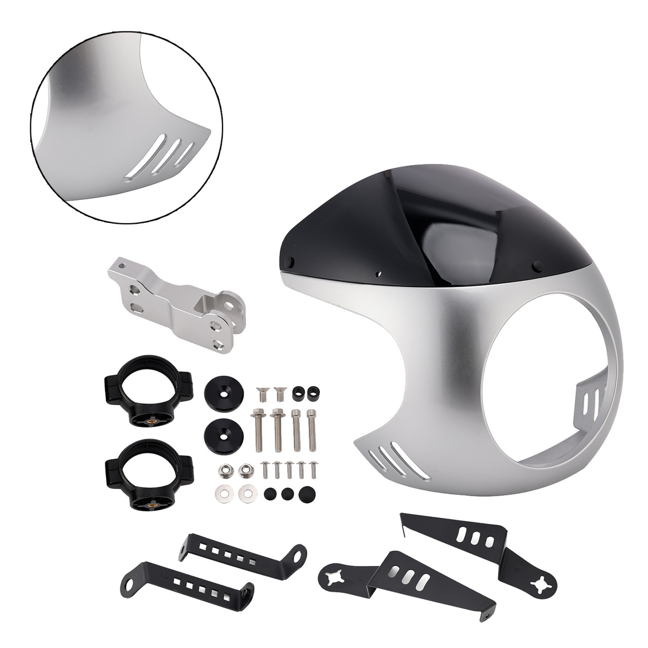 Windshield WindScreen fit for BMW R NINE T 2014-2024 Silver+Black