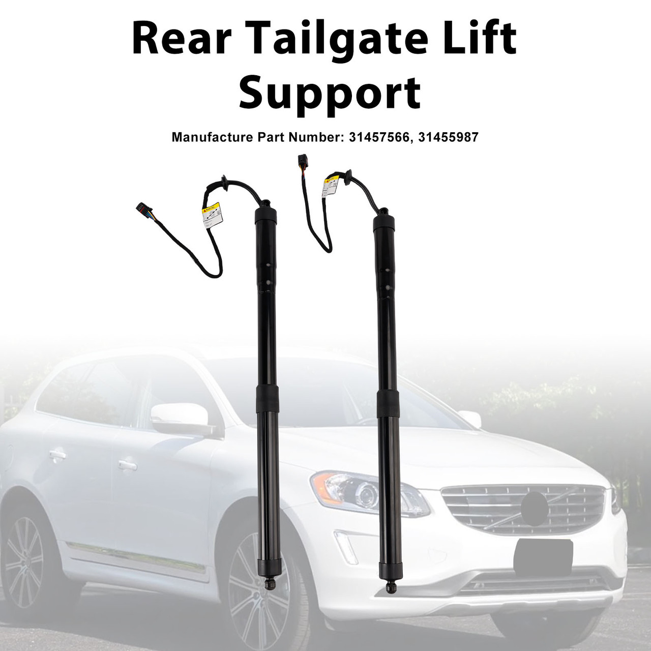 2PCS Rear Electric Tailgate Gas Strut 31457566 Fit Volvo XC60 ASIA 2015-2017