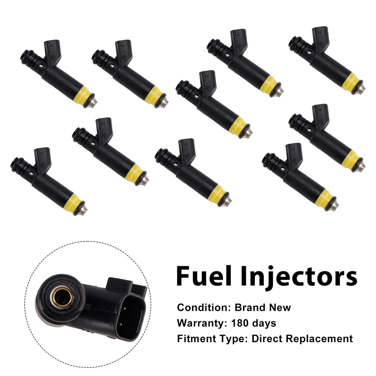 10Pcs Fuel Injector For Ford F-450 Super Duty 6.8L V10 2005-2016 BC3E-CA