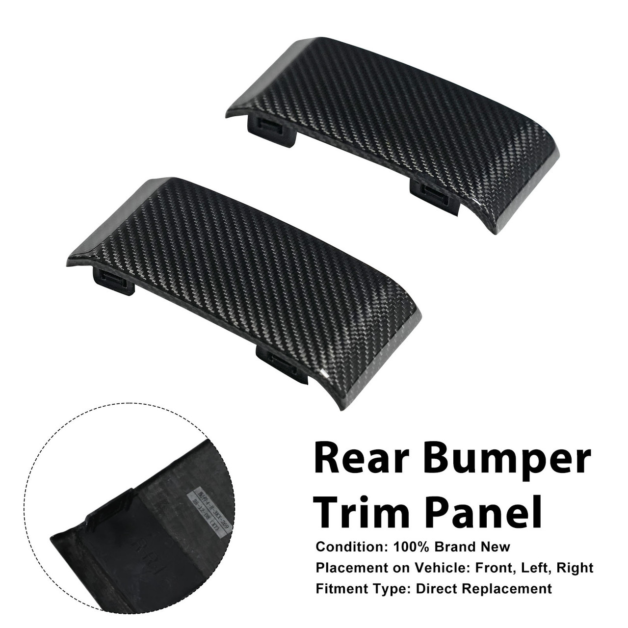 Carbon Fiber Rear Bumper Guards Cover Trim Fit Mercedes Benz W465 G63 2025+