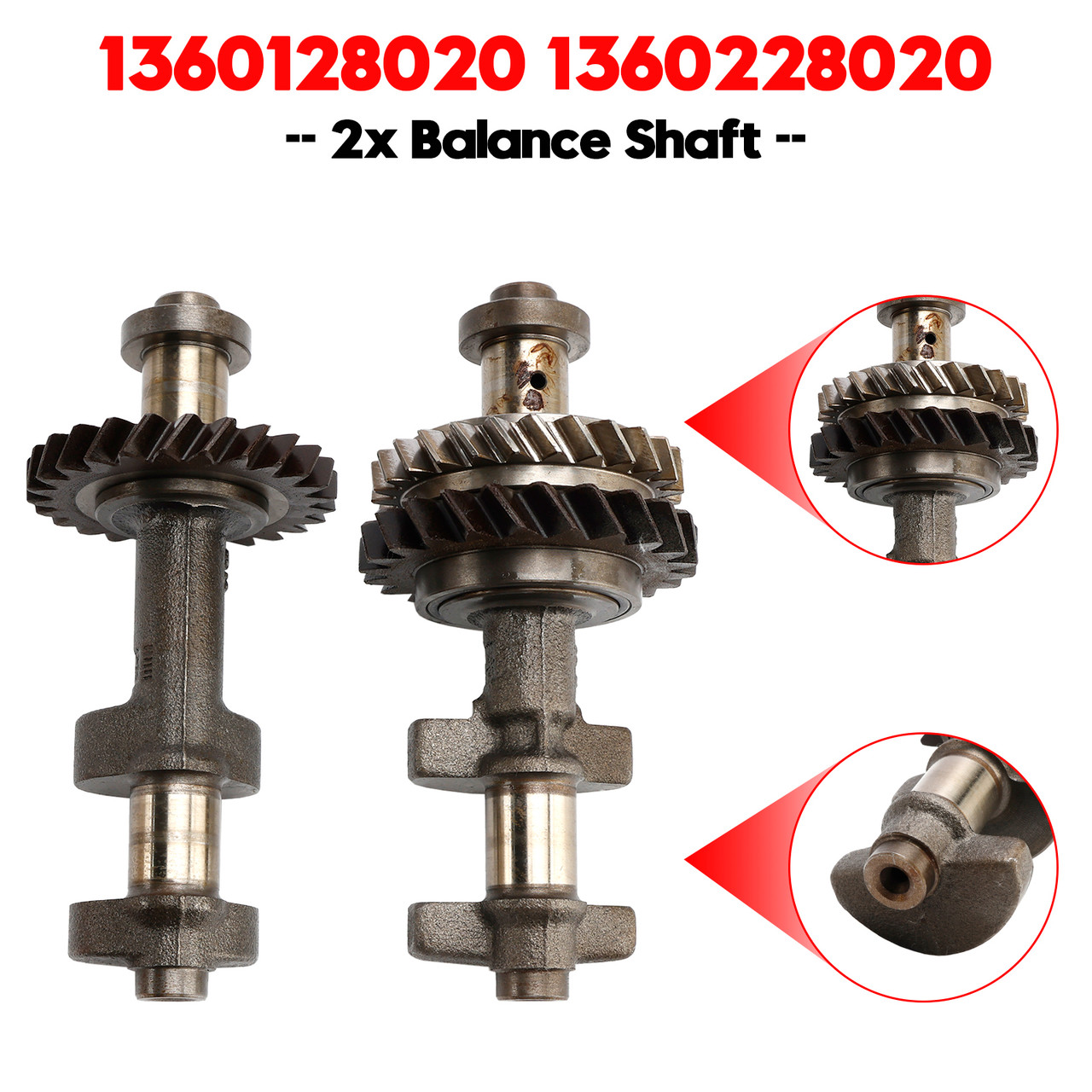 2x Balance Shaft for Toyota RAV4 Camry 2AZ-FE 2.4L 1360128020 1360228020