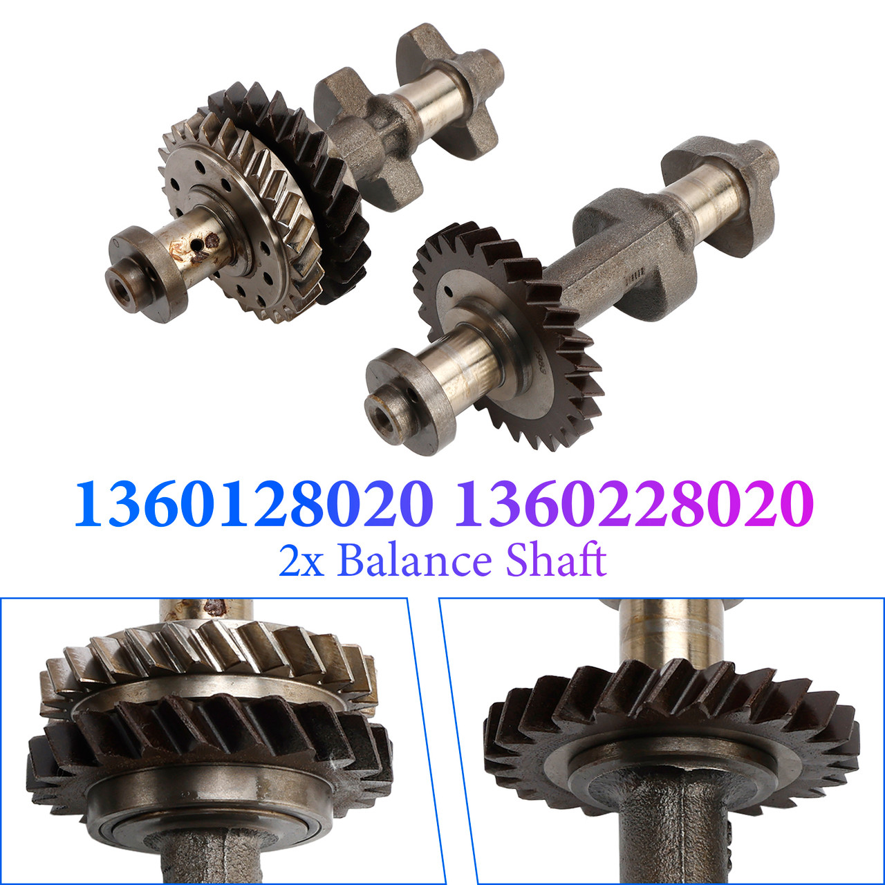 2x Balance Shaft for Toyota RAV4 Camry 2AZ-FE 2.4L 1360128020 1360228020