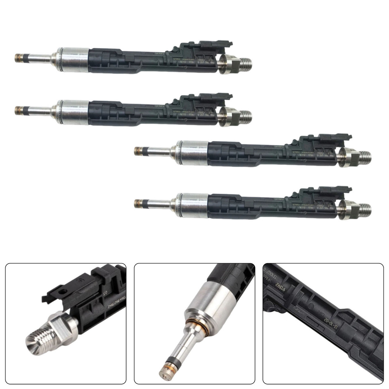 4Pcs Fuel Injector For BMW F10/F11 13-17 F06/F12/F13 2012-2018 0261500186