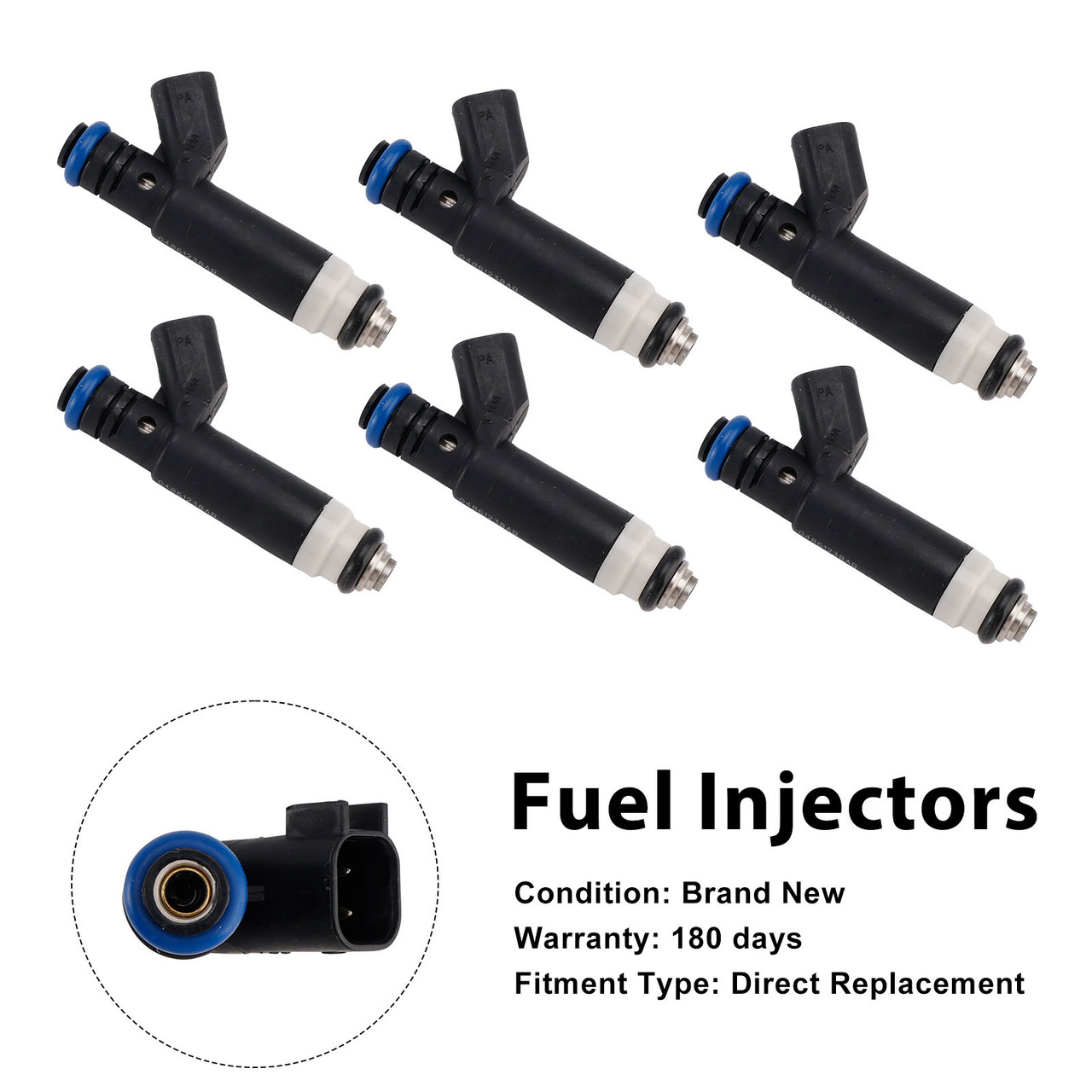 6Pcs Fuel Injector For Dodge Grand Caravan 3.8L V6 2003-2004 04861238AB