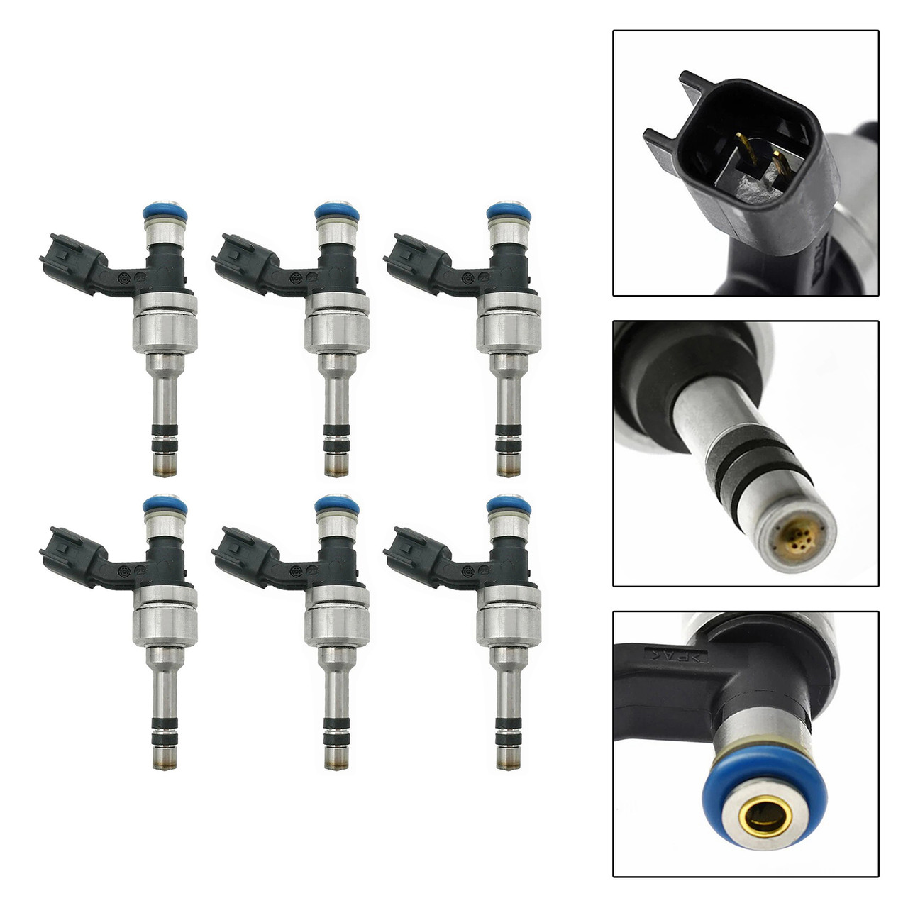 6Pcs Fuel Injector For Cadillac CTS SRX For GMC Terrain 2010-11 12629927
