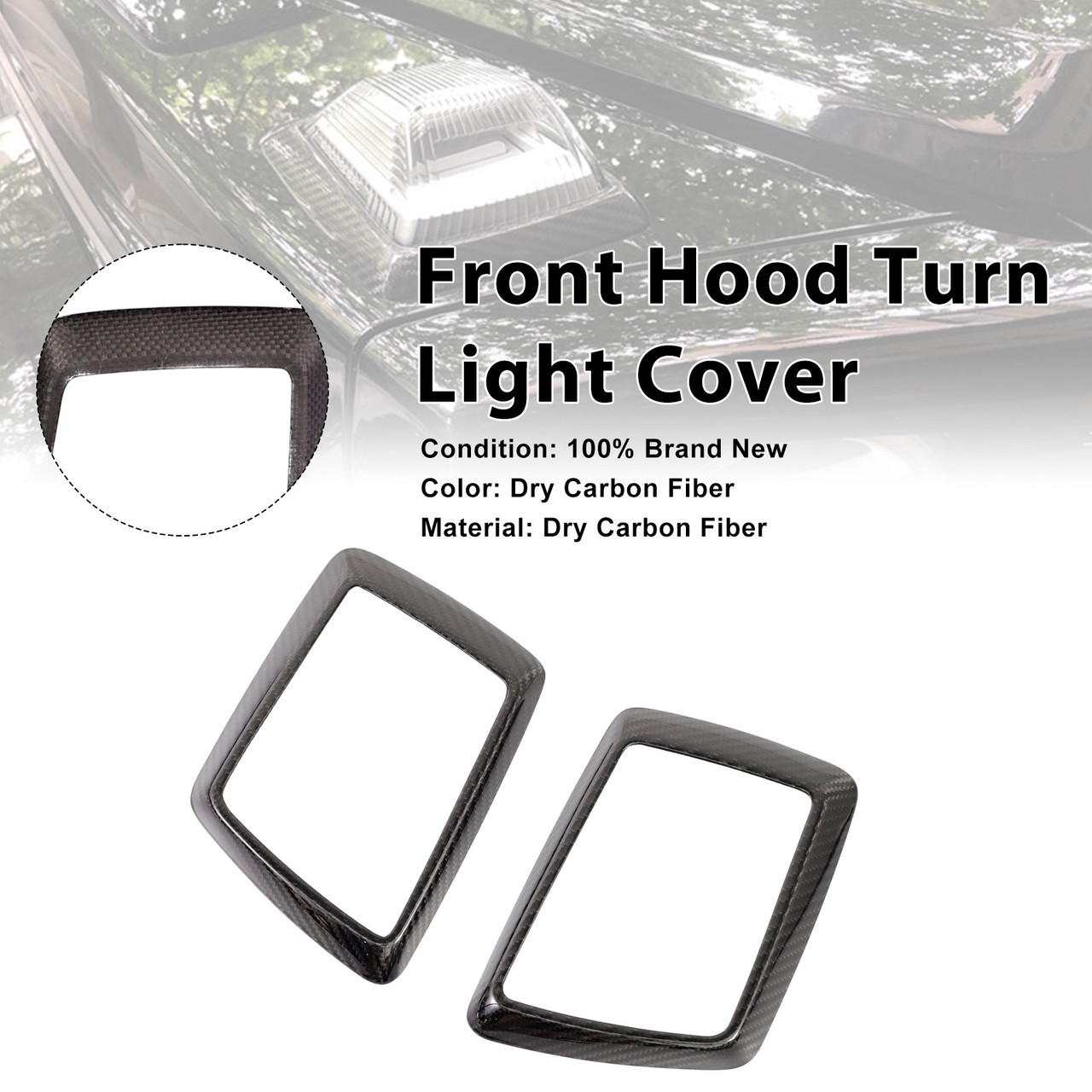 Carbon Fiber Turn Light Cover Trim Fit Mercedes Benz W464 W465 G550 2019-2026