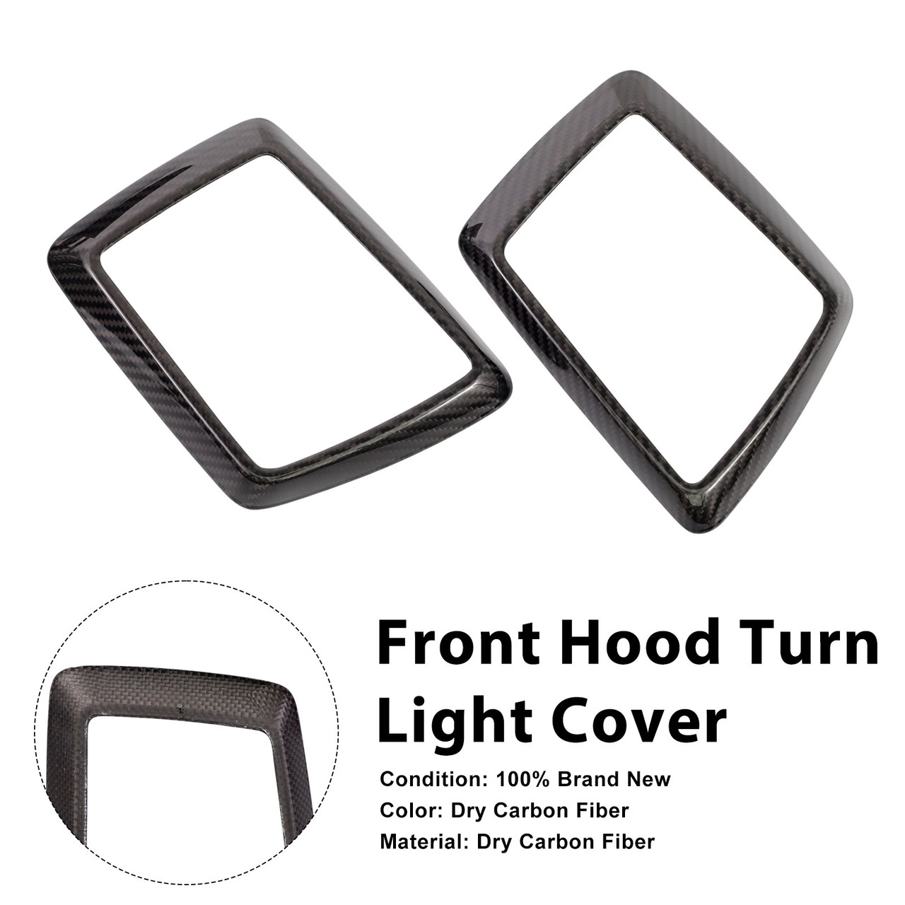 Carbon Fiber Turn Light Cover Trim Fit Mercedes Benz W464 W465 G550 2019-2026