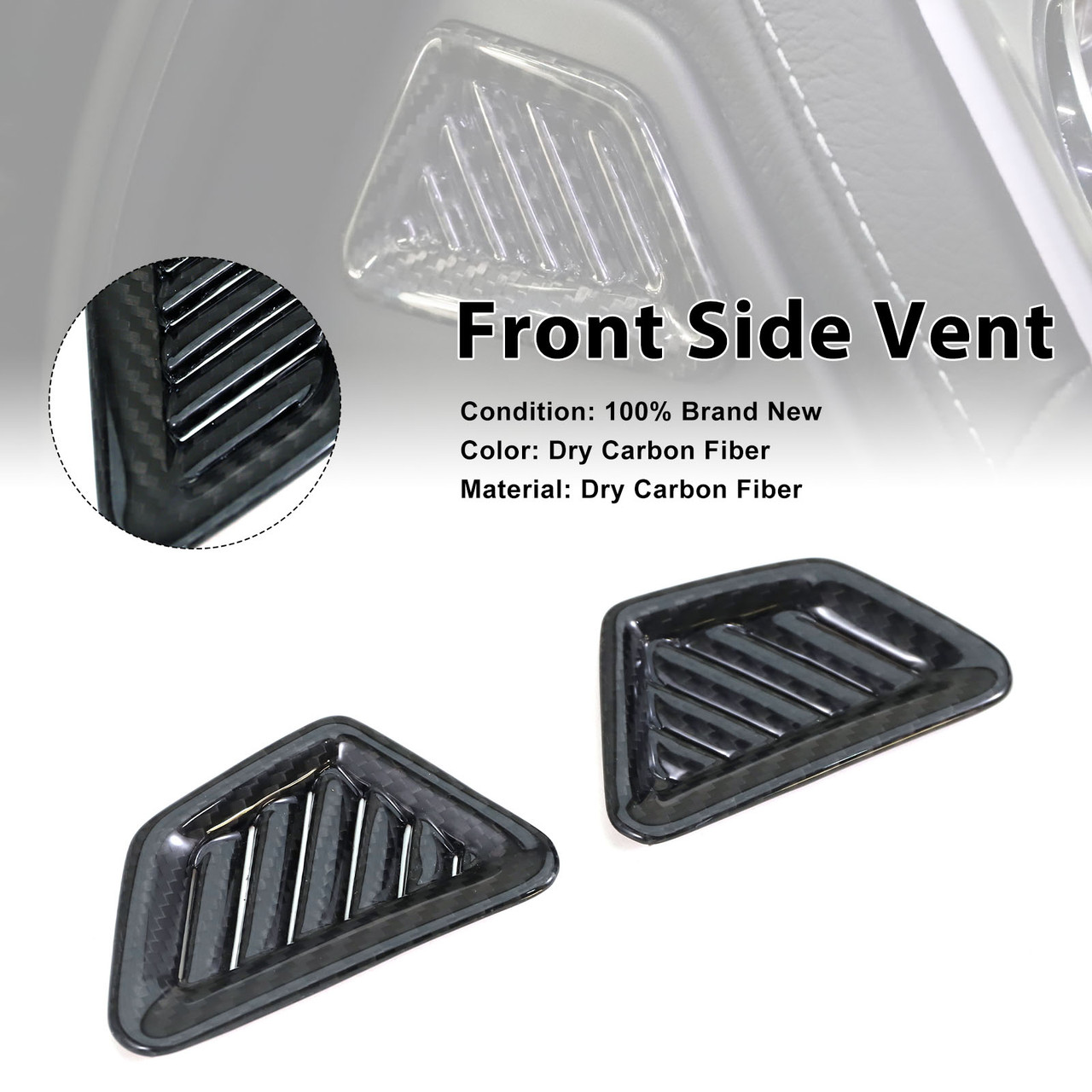 Carbon Fiber Front Side Vent Fit Mercedes Benz W464 W465 2019-2026