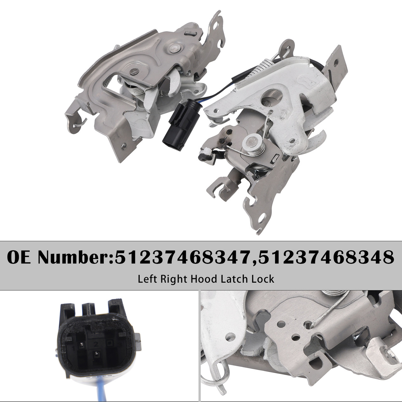 2x Front Hood Latch Lock For BMW F44 G20 G26 G80 F30 F31 F32 G22 G23 F36 G82