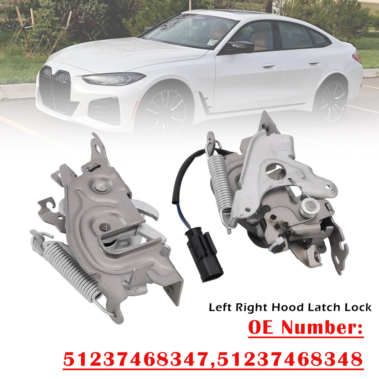 2x Front Hood Latch Lock For BMW F44 G20 G26 G80 F30 F31 F32 G22 G23 F36 G82