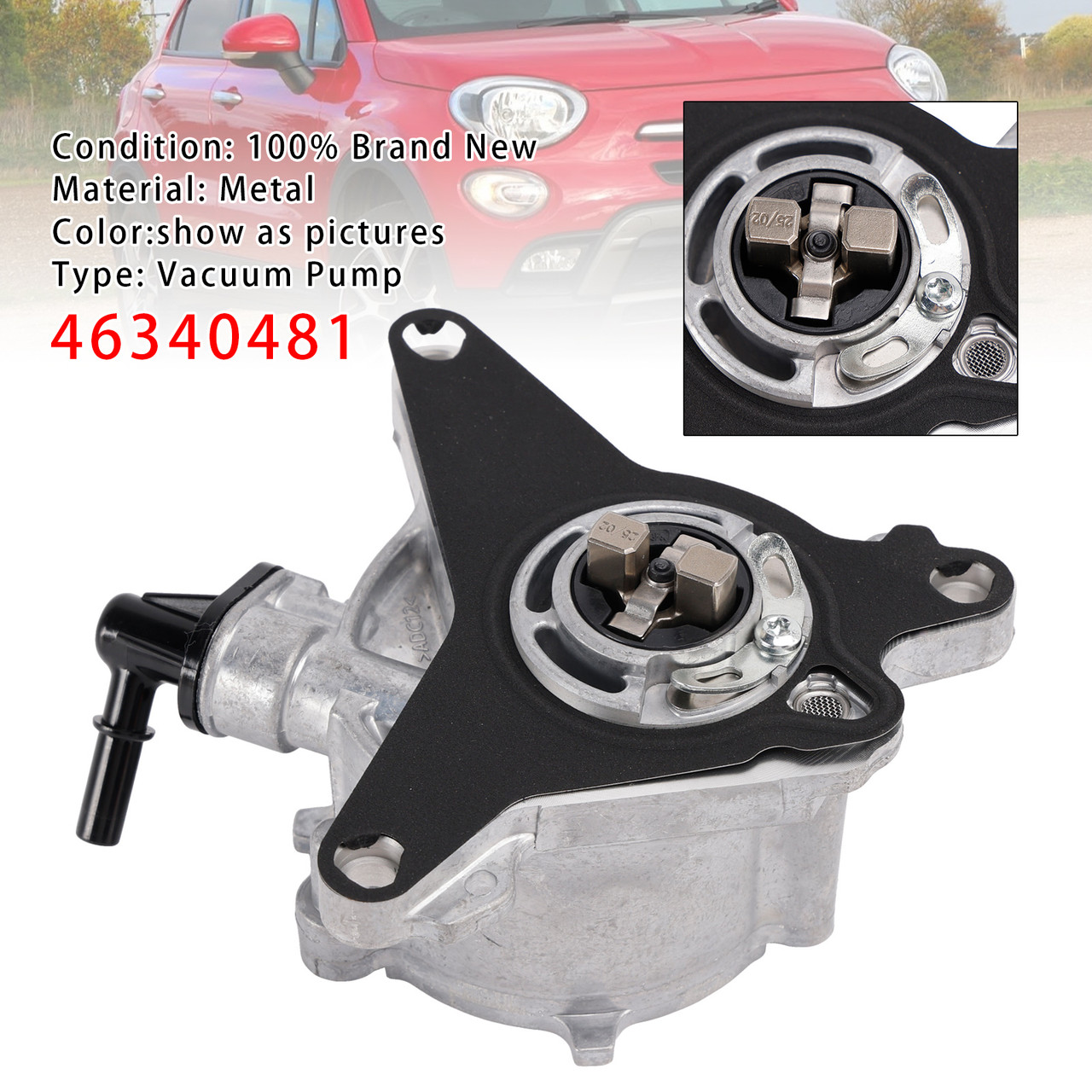 Vacuum Pump 46340481 For FIAT 500X Tipo Estate JEEP Compass 2018+