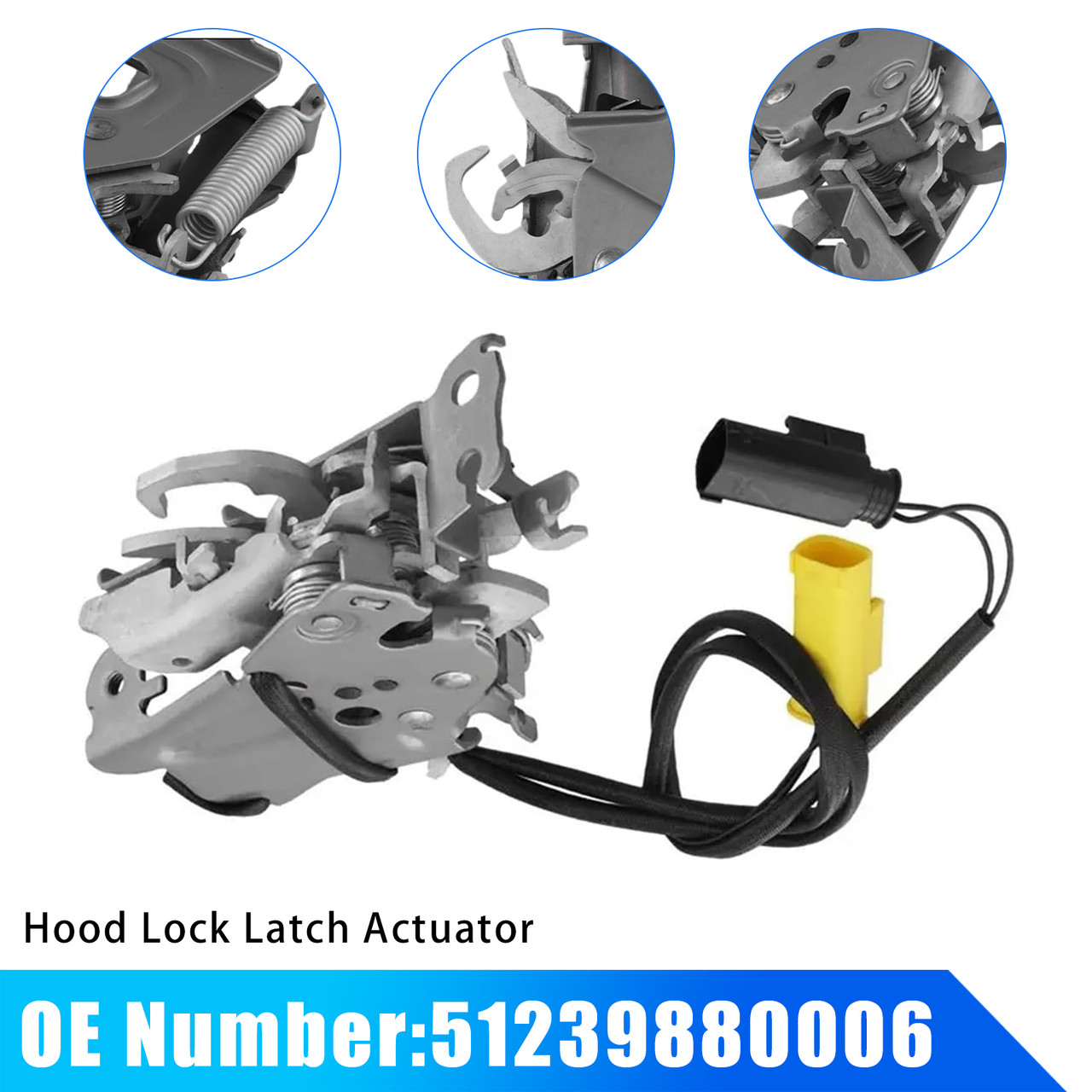 Hood Lock Latch Actuator 51239880006 For BMW 7 Series G70 2023