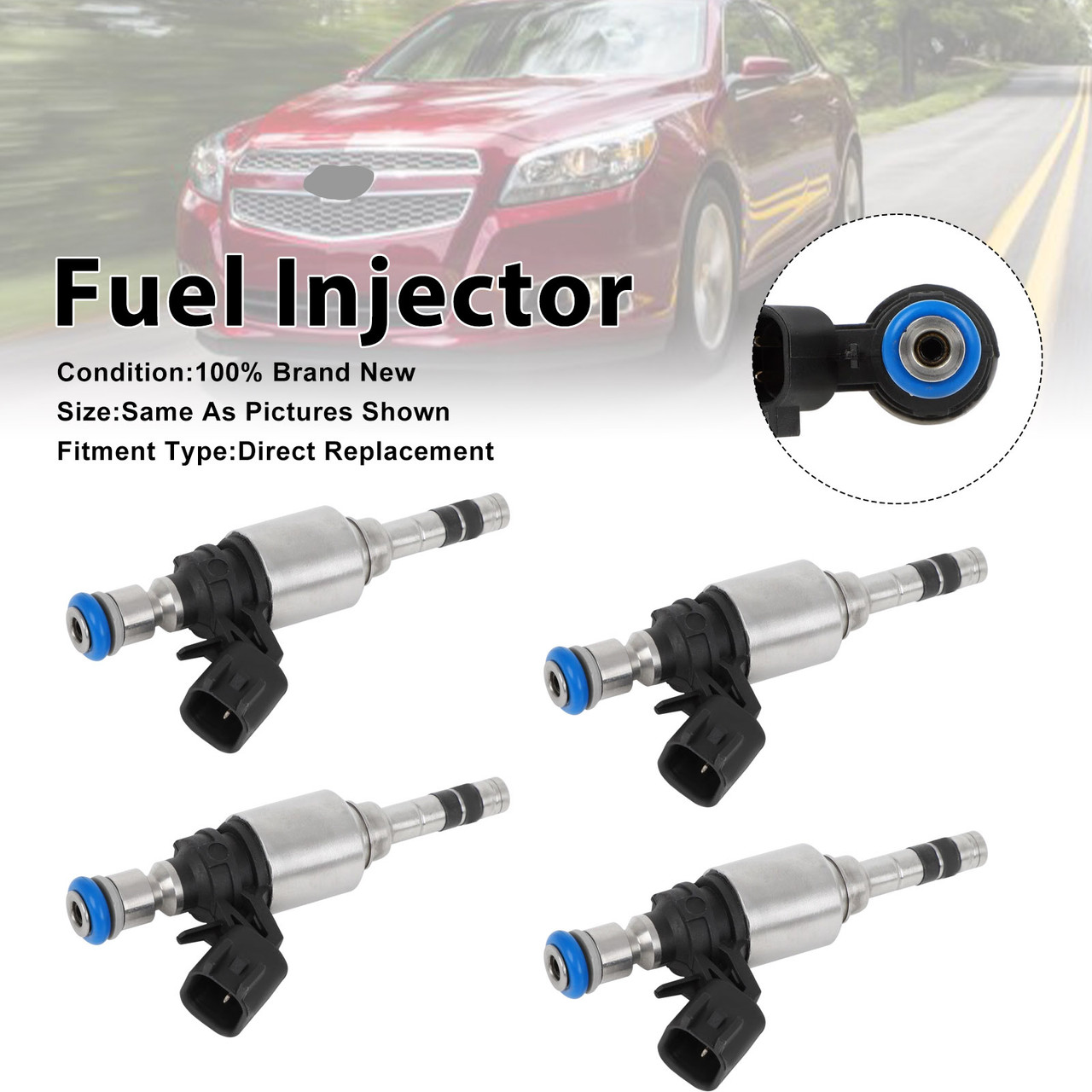 4Pcs Fuel Injector For Chevrolet Malibu 13-15 Colorado 2015-2022 12627093