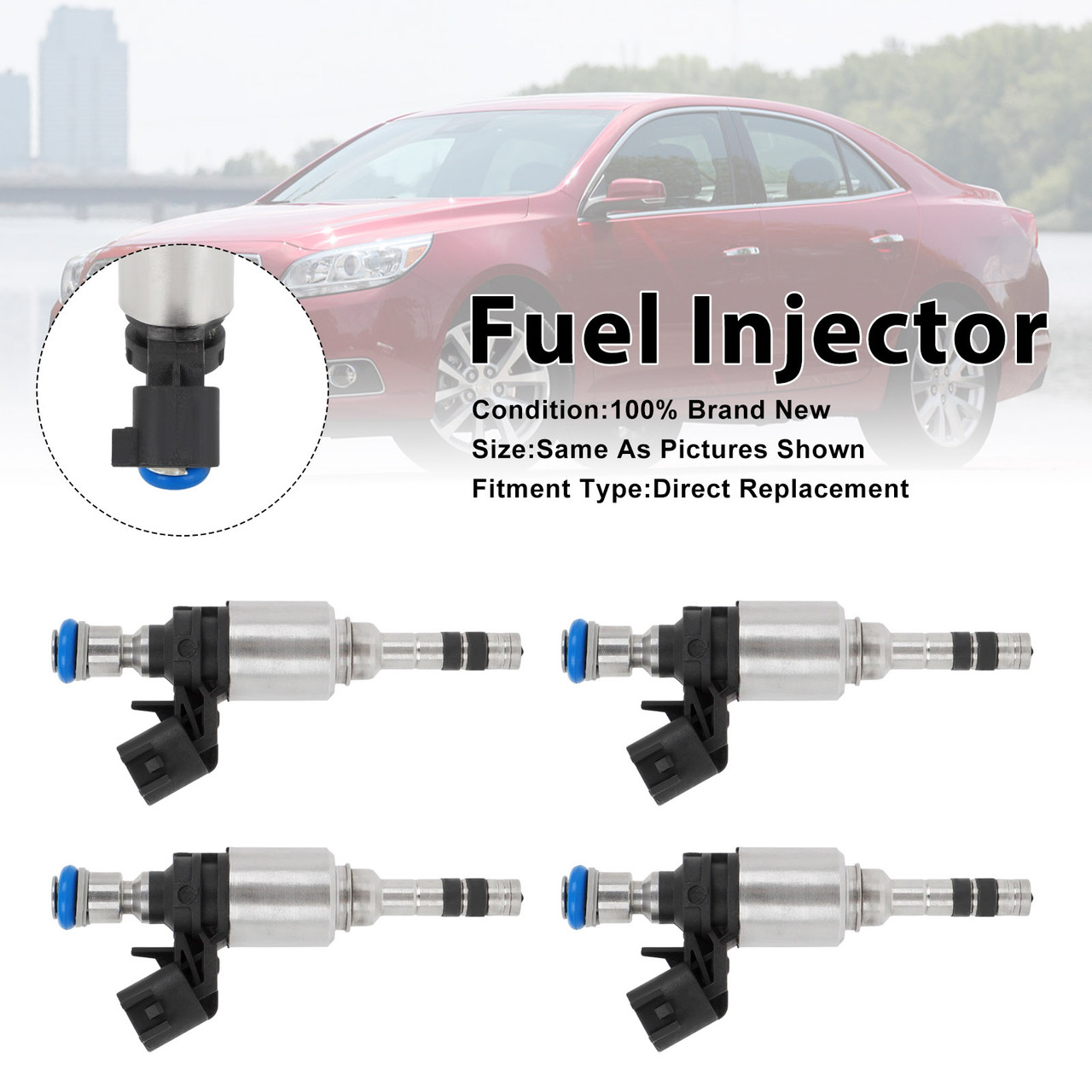 4Pcs Fuel Injector For Chevrolet Malibu 13-15 Colorado 2015-2022 12627093