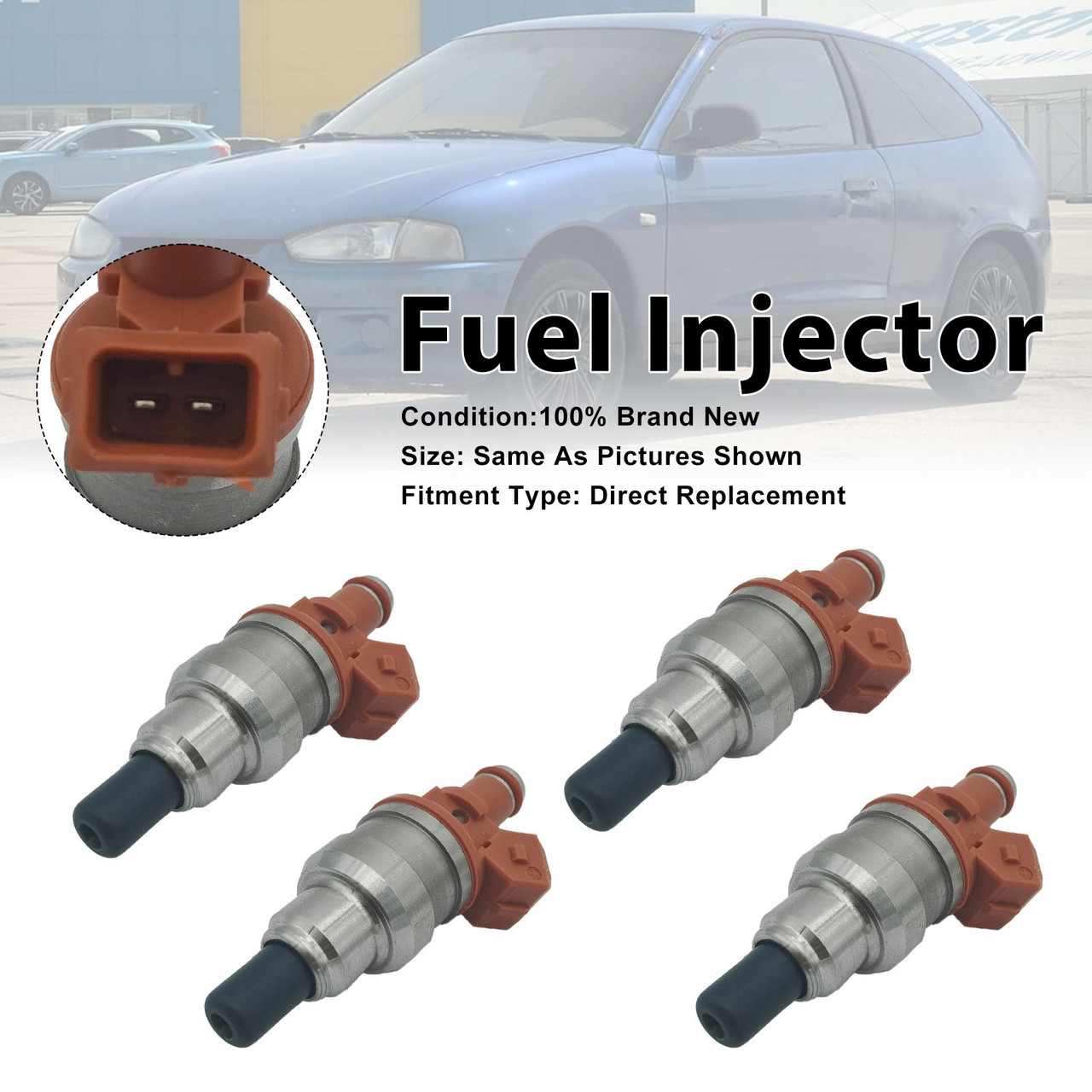 4Pcs Fuel Injector For Mitsubishi Colt Lancer Mirage CT9A INP020 INP-020