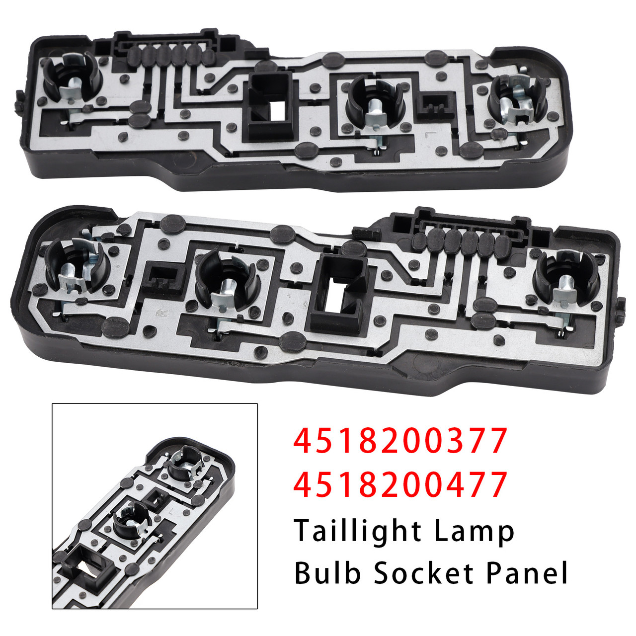 Left+Right Taillight Lamp Bulb Socket Panel For Smart Fortwo 2008-2018