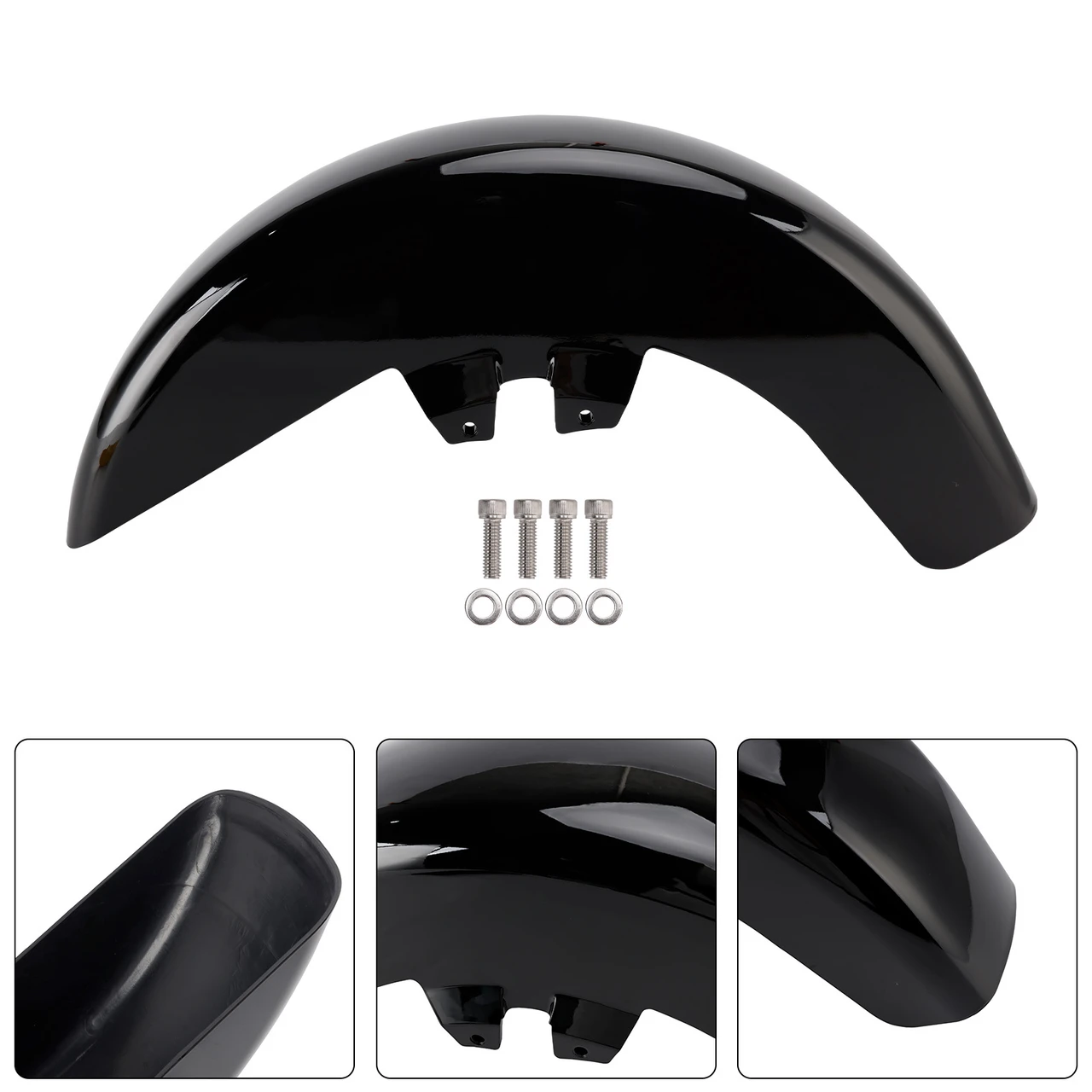ABS Front Fender For Touring Electra Glide Road King 1989-2013 Black