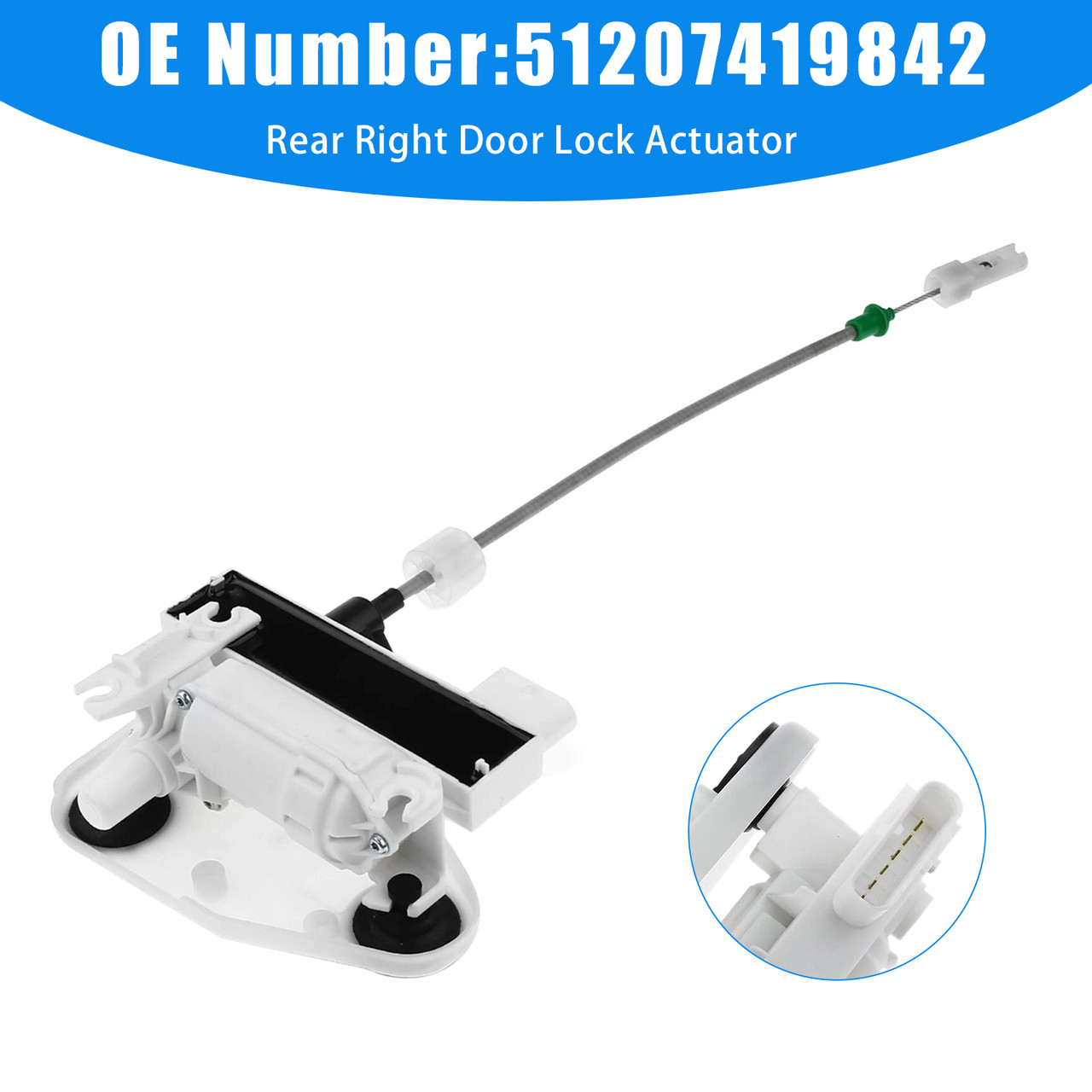 Rear Right Door Lock Actuator 51207419842 For F15 F16 X5 2014-2017 X6 2018