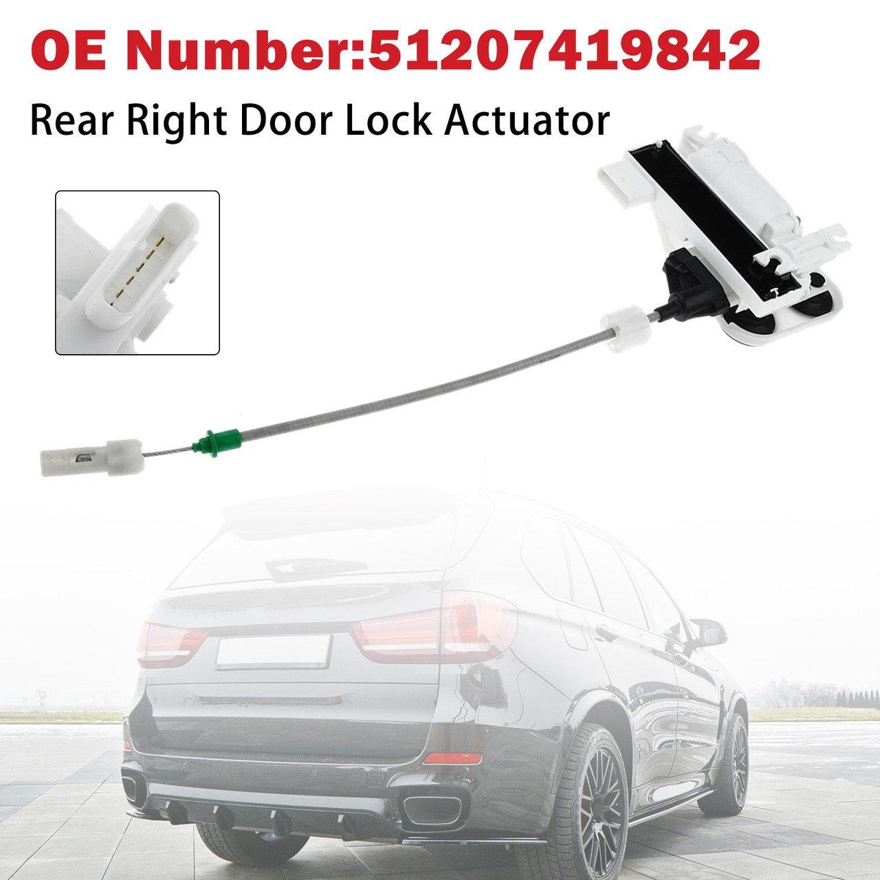 Rear Right Door Lock Actuator 51207419842 For F15 F16 X5 2014-2017 X6 2018