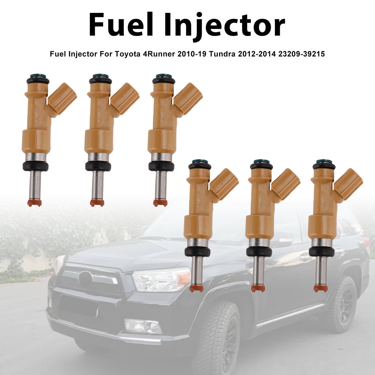 6Pcs Fuel Injector For Toyota 4Runner 2010-19 Tundra 2012-2014 23209-39215