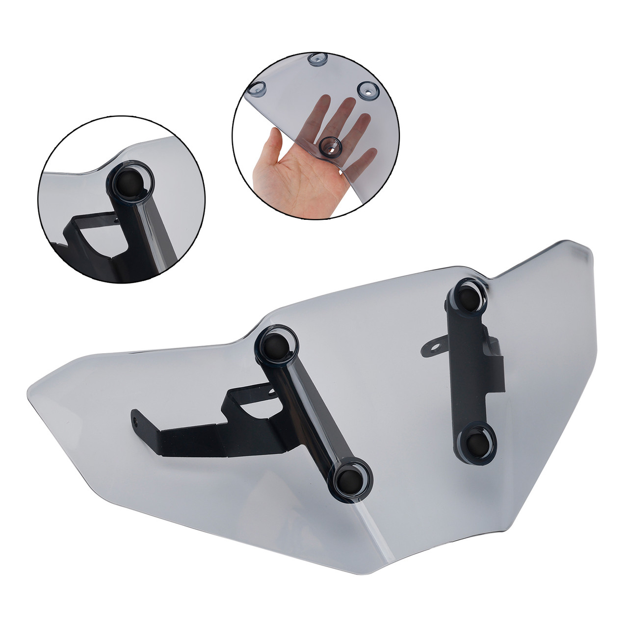 Motorcycle Windshield WindScreen Fairing fit for Yamaha MT-07 2025-2026 Gray
