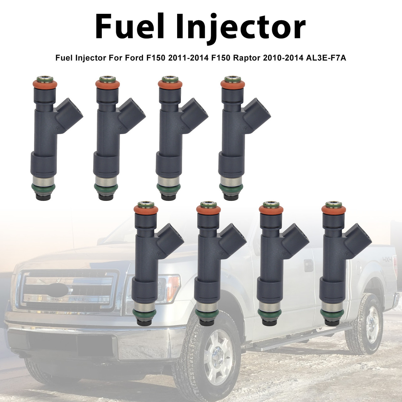 8Pcs Fuel Injector For Ford F150 2011-2014 F150 Raptor 2010-2014 AL3E-F7A
