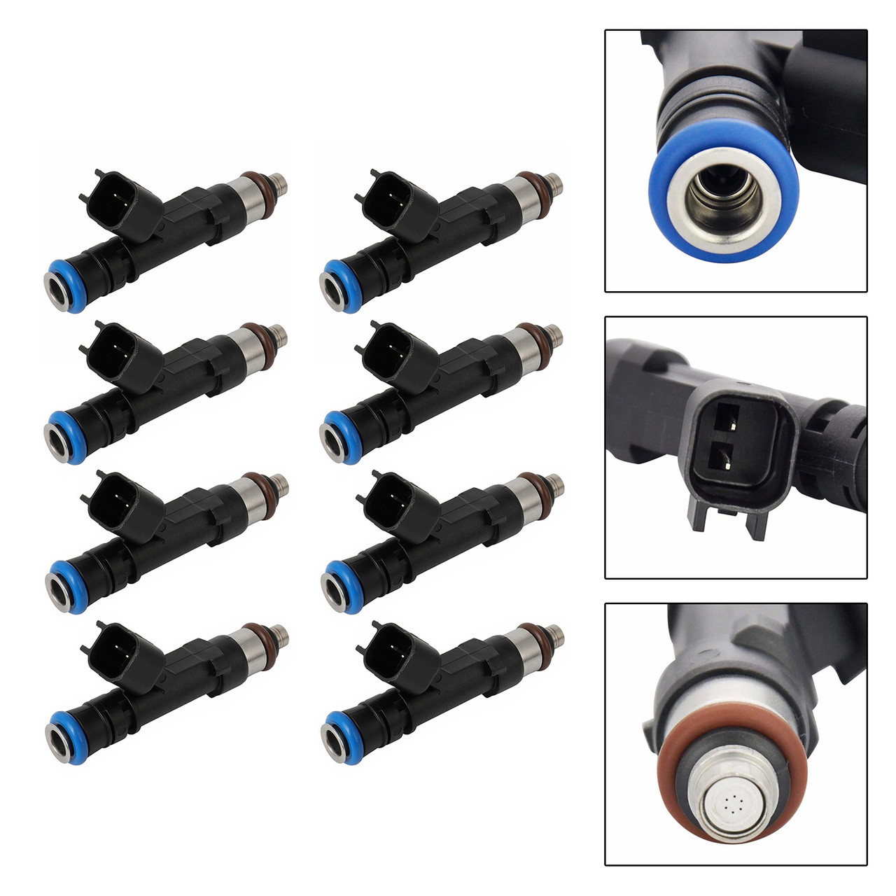 8Pcs Fuel Injector For Ford F250 F350 Super Duty 6.2L V8 15-22 0280158344